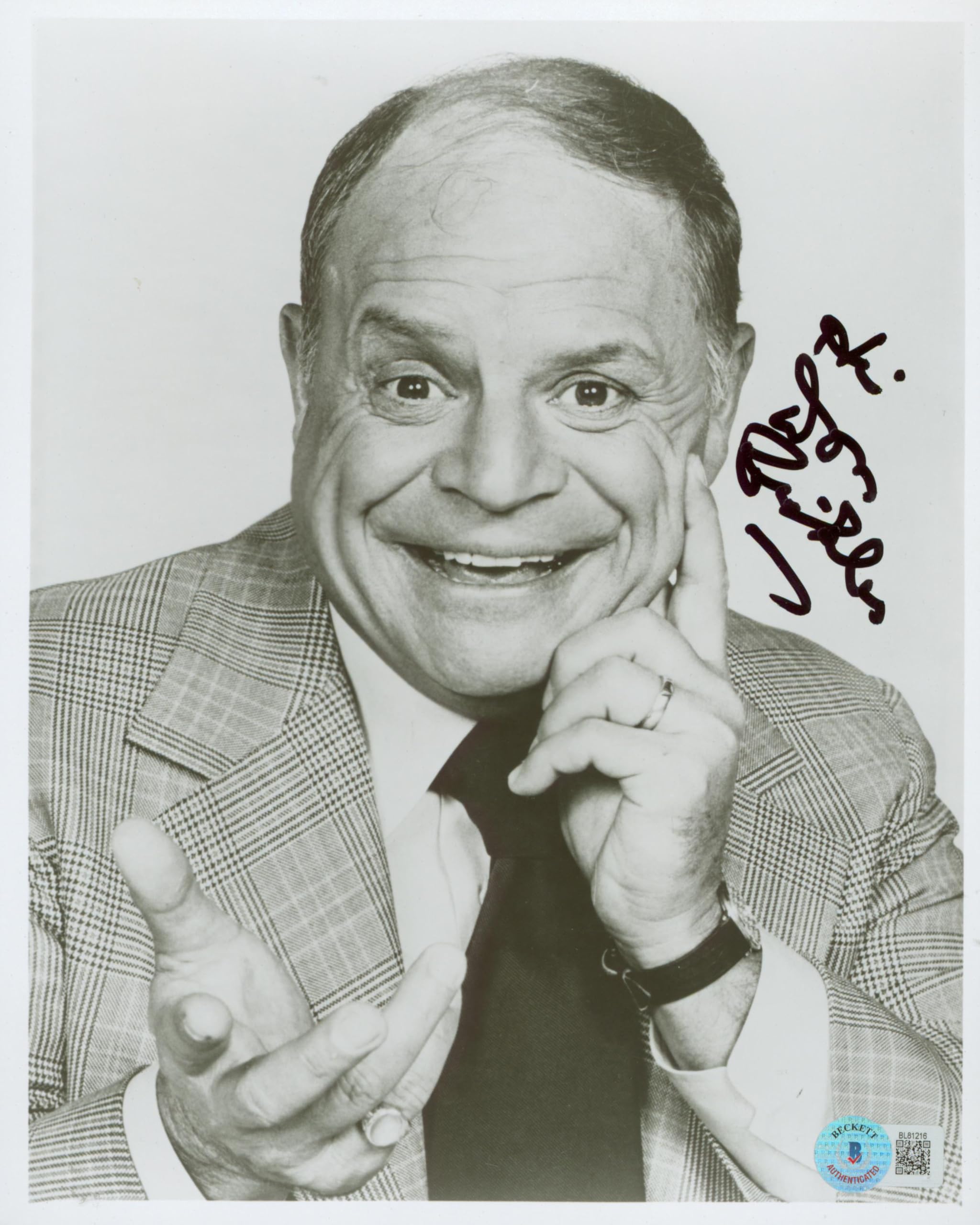 Don Rickles Dean Martin Celebrity Roast Authentic Signed 8x10 Photo BAS #BL81216