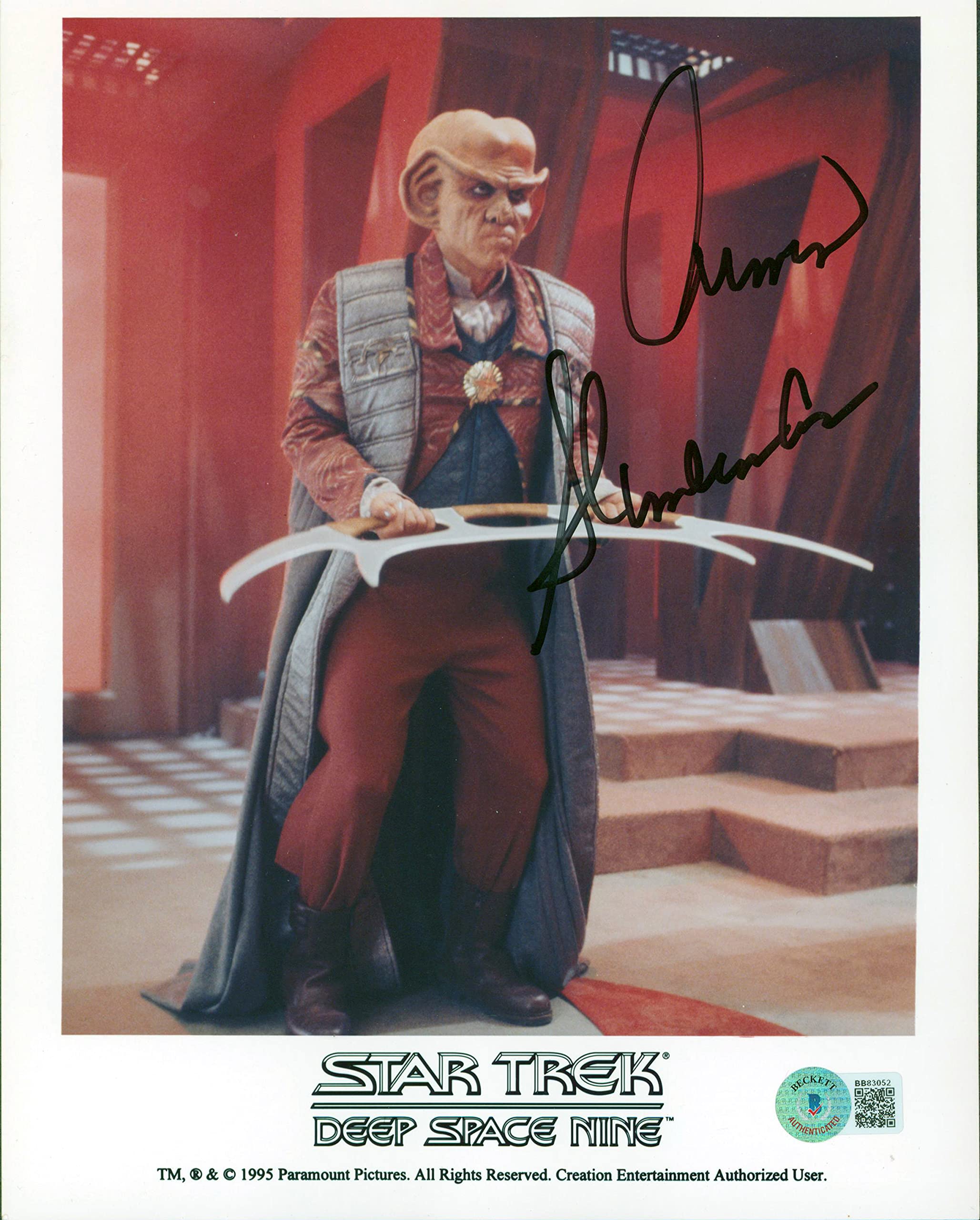 Armin Shimerman Star Trek Deep Space Nine Signed 8x10 Promo Photo BAS #BB83052