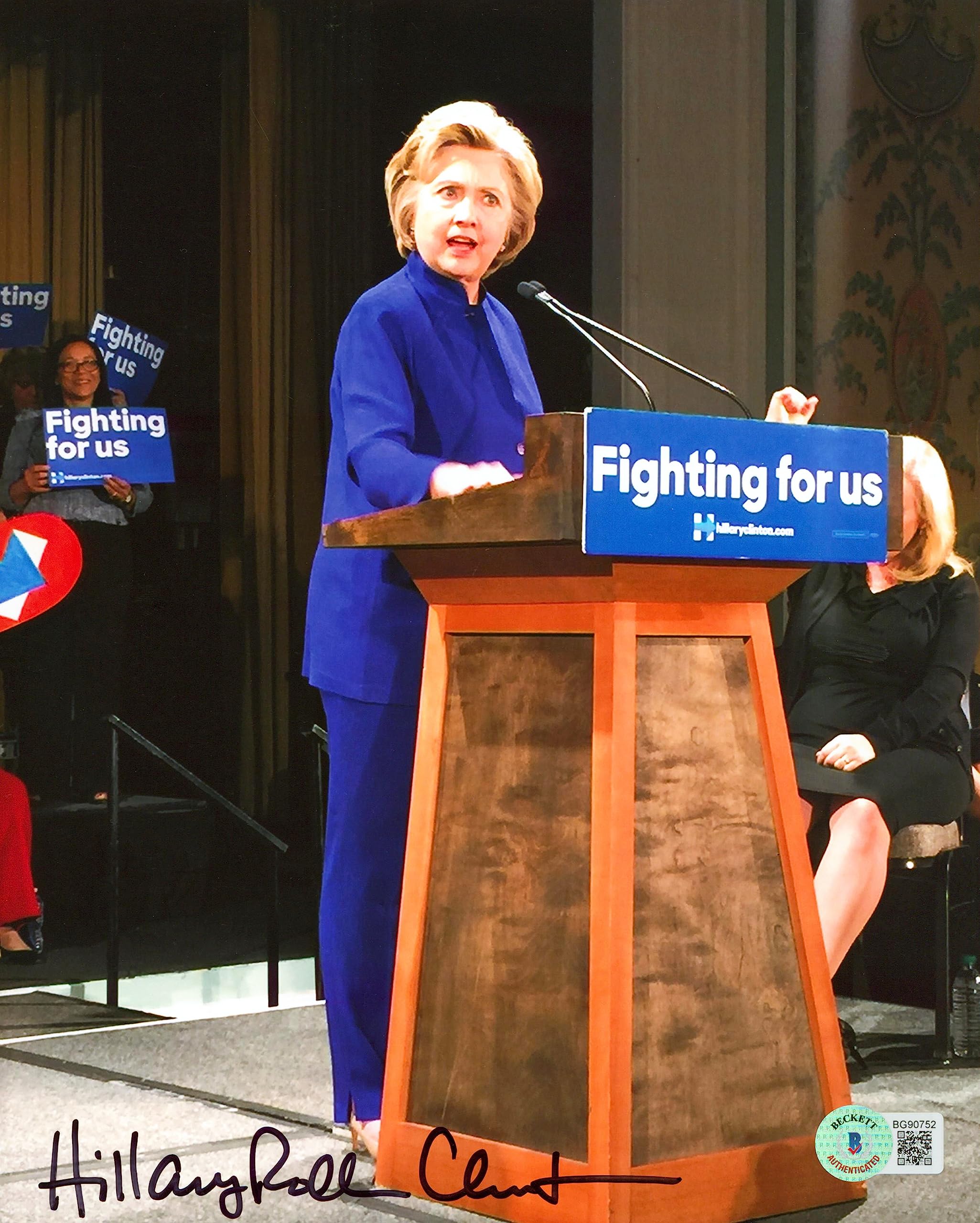 Hillary Rodham Clinton Authentic Signed 8x10 Photo Autographed BAS #BG90752