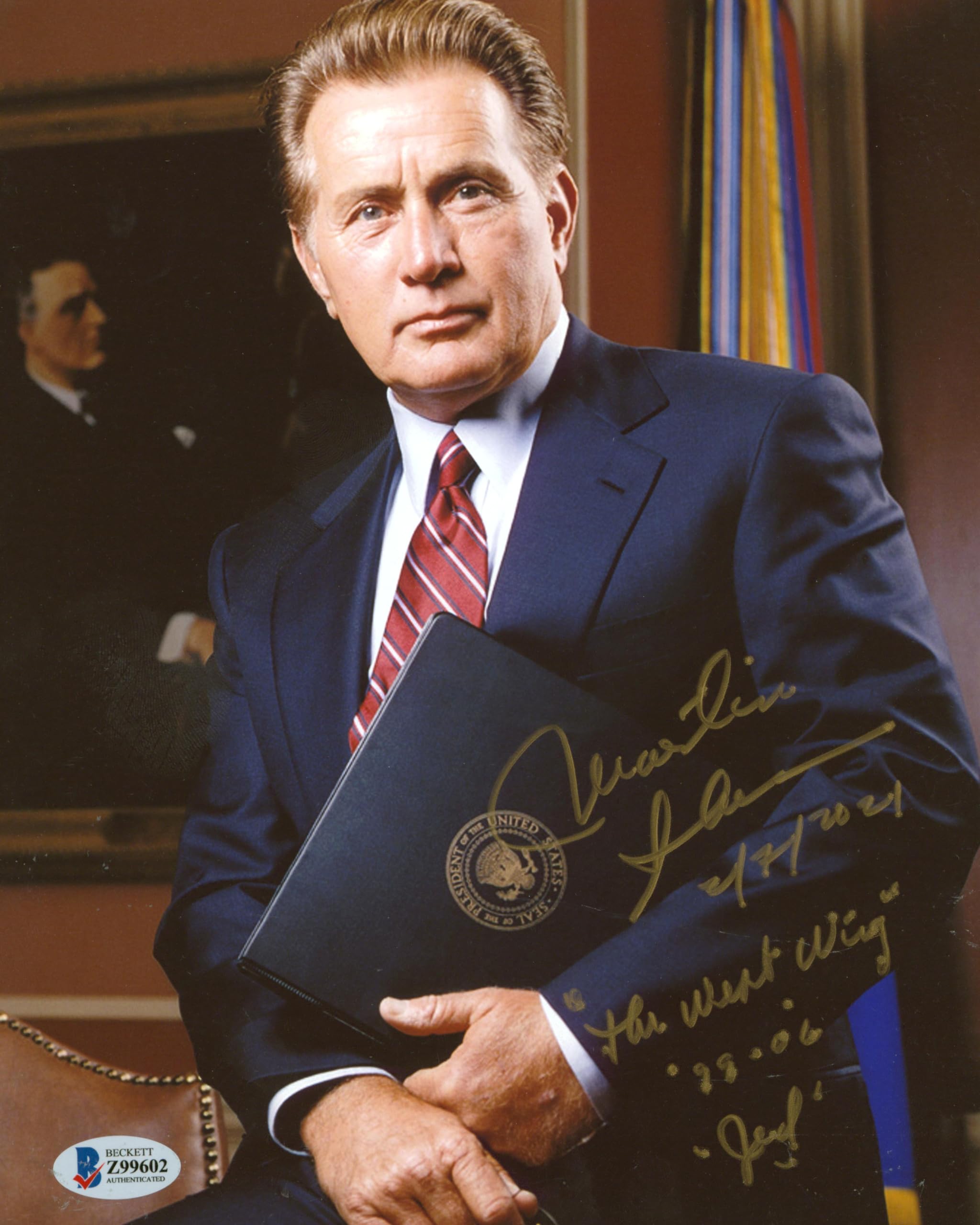 Martin Sheen The West Wing "4x Insc." Authentic Signed 8x10 Photo BAS #Z99602