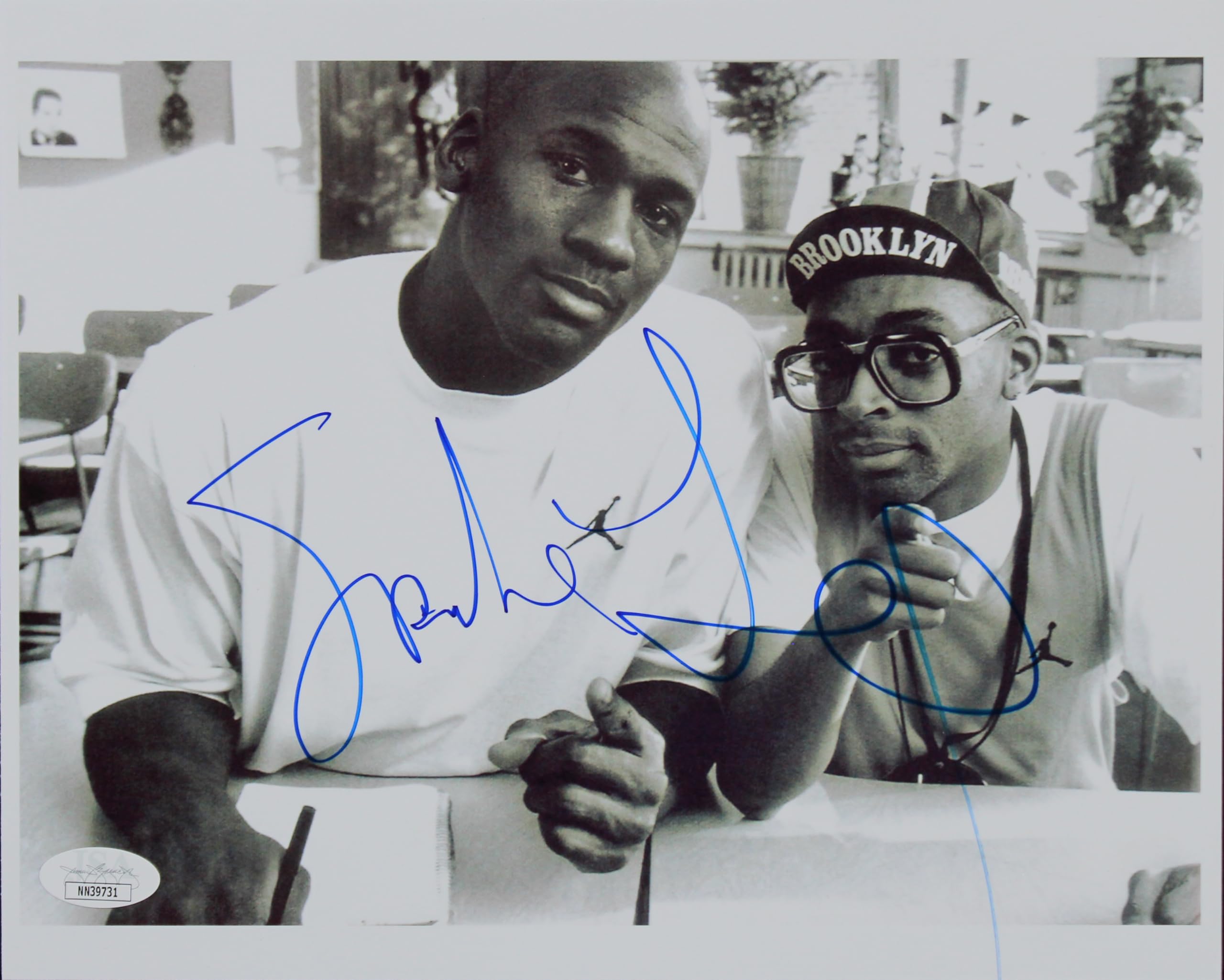 Spike Lee Authentic Signed 8x10 B&W Photo w/ Michael Jordan JSA #NN39731