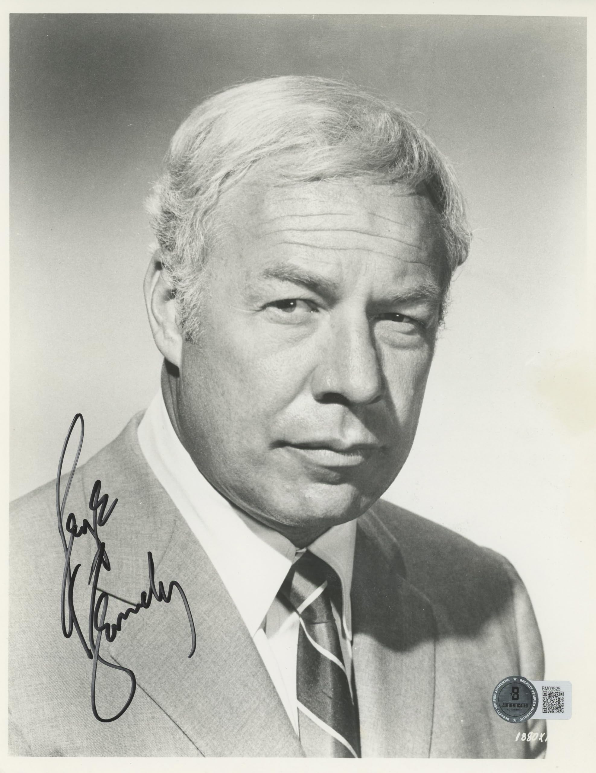 George Kennedy Cool Hand Luke Authentic Signed Photo Autographed BAS #BM03525