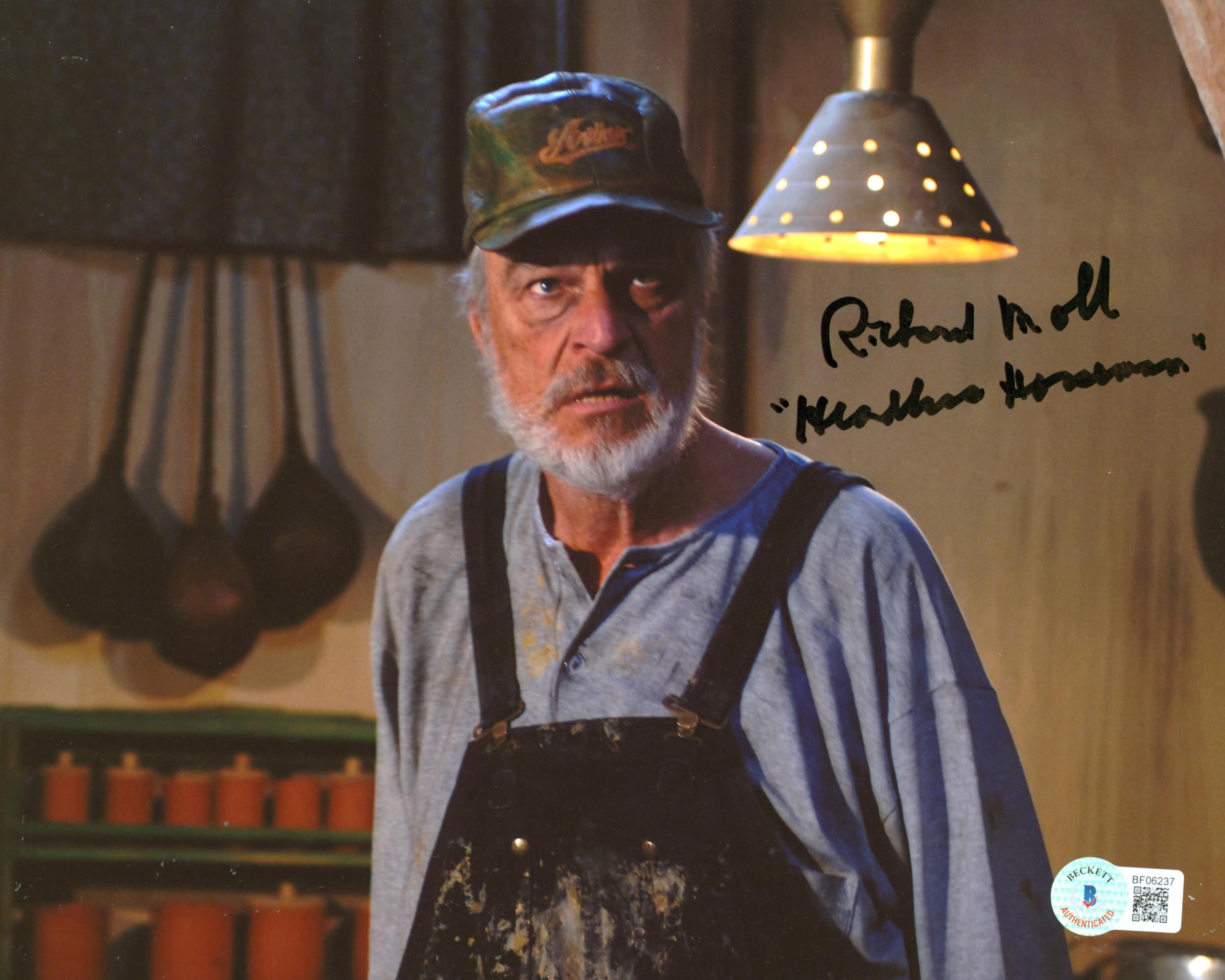 Richard Moll Headless Horseman Authentic Signed 8x10 Photo BAS #BF06237
