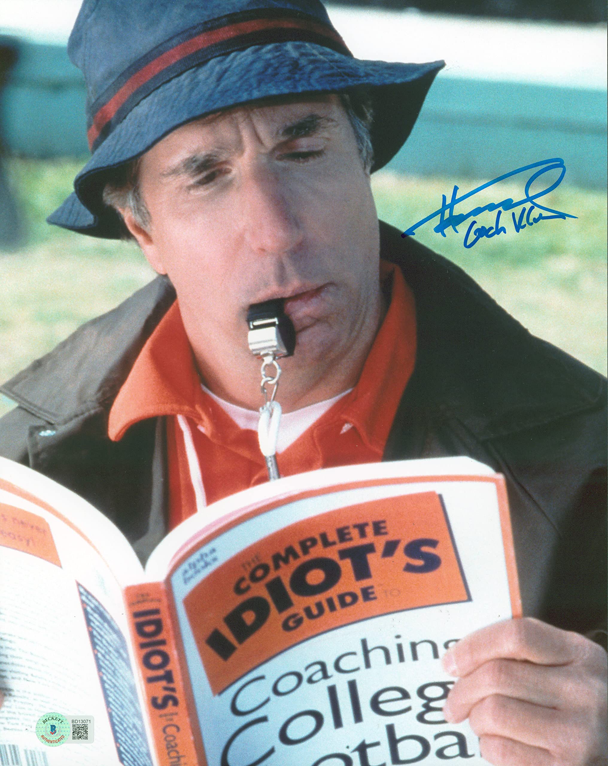 Henry Winkler The Waterboy Coach Klein Authentic Signed 11x14 Photo BAS #BD13071