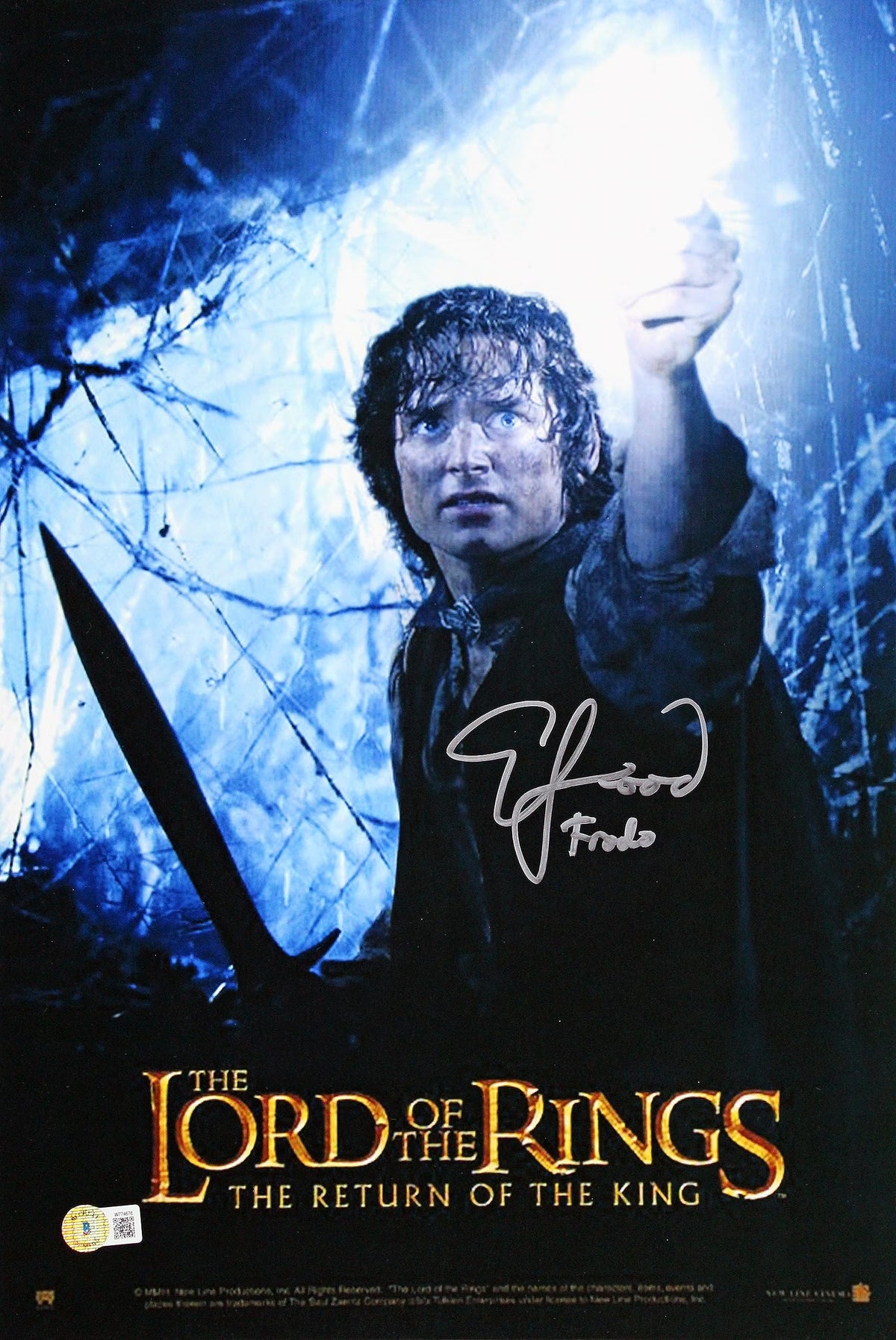 Elijah Wood LOTR The Return of the King "Frodo" Signed 12x18 Photo BAS #W774676