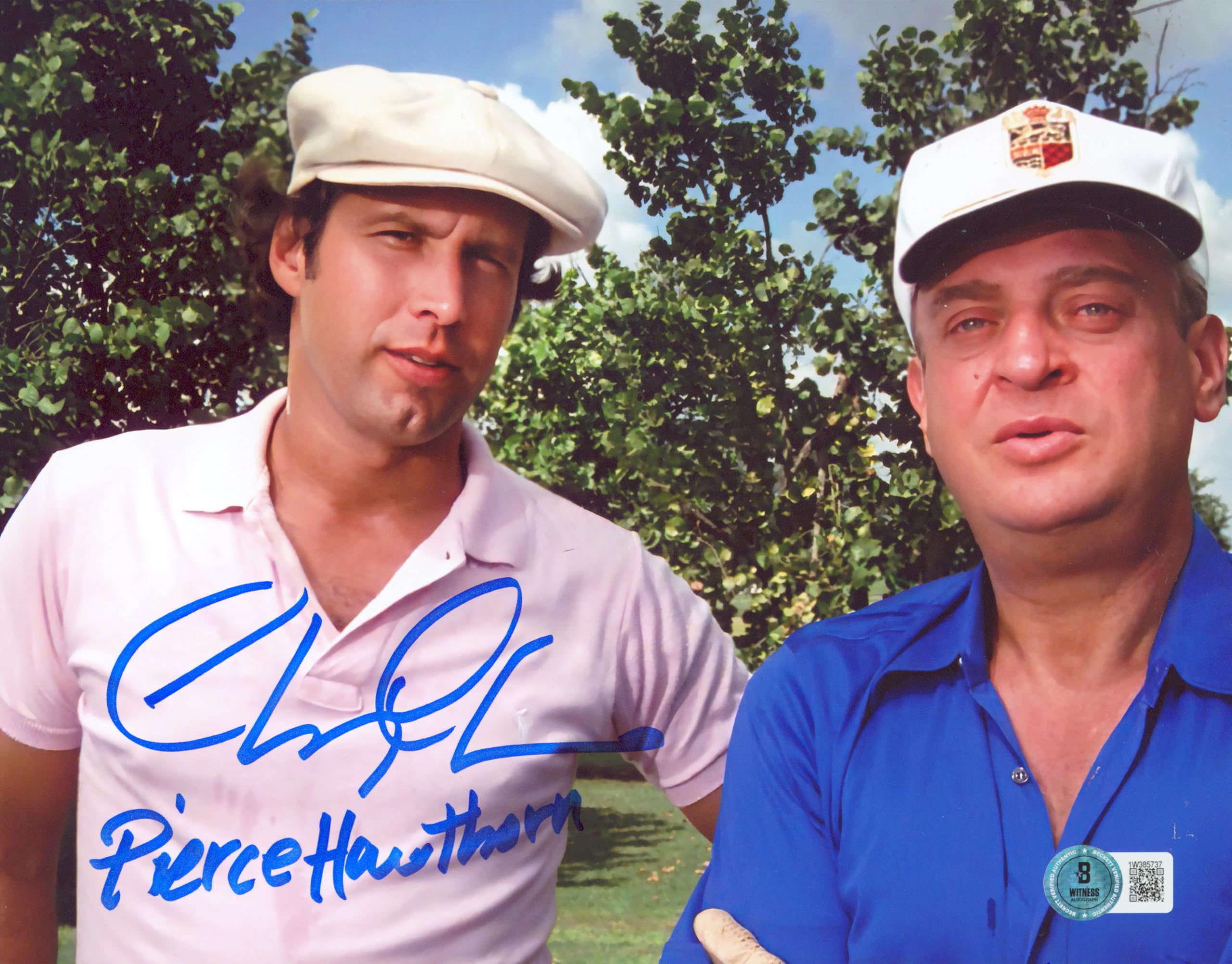 Chevy Chase Caddyshack "Pierce Hawthorne" Signed 8x10 Photo BAS #1W385737
