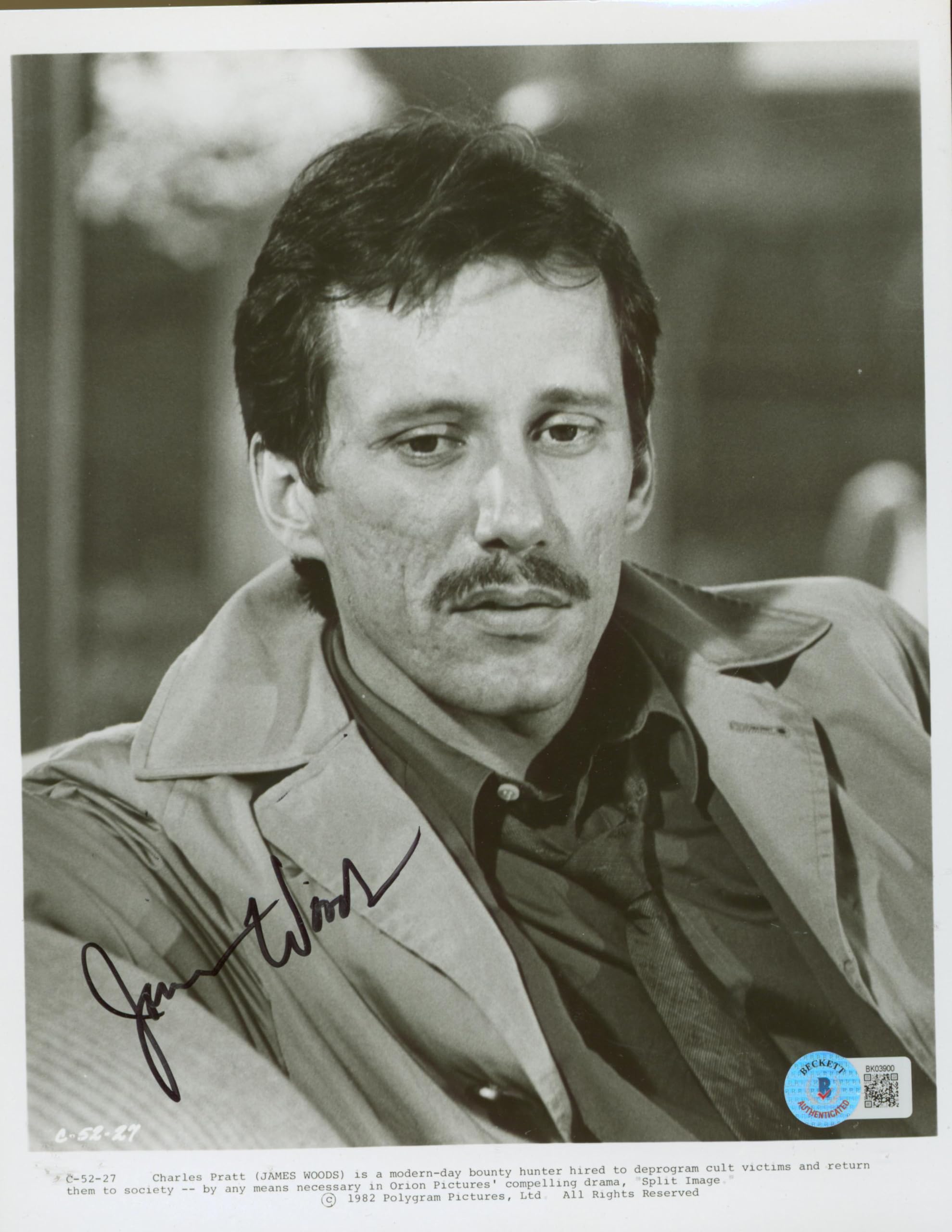 James Woods Split Image Authentic Signed 8x10 Photo Autographed BAS #BK03900
