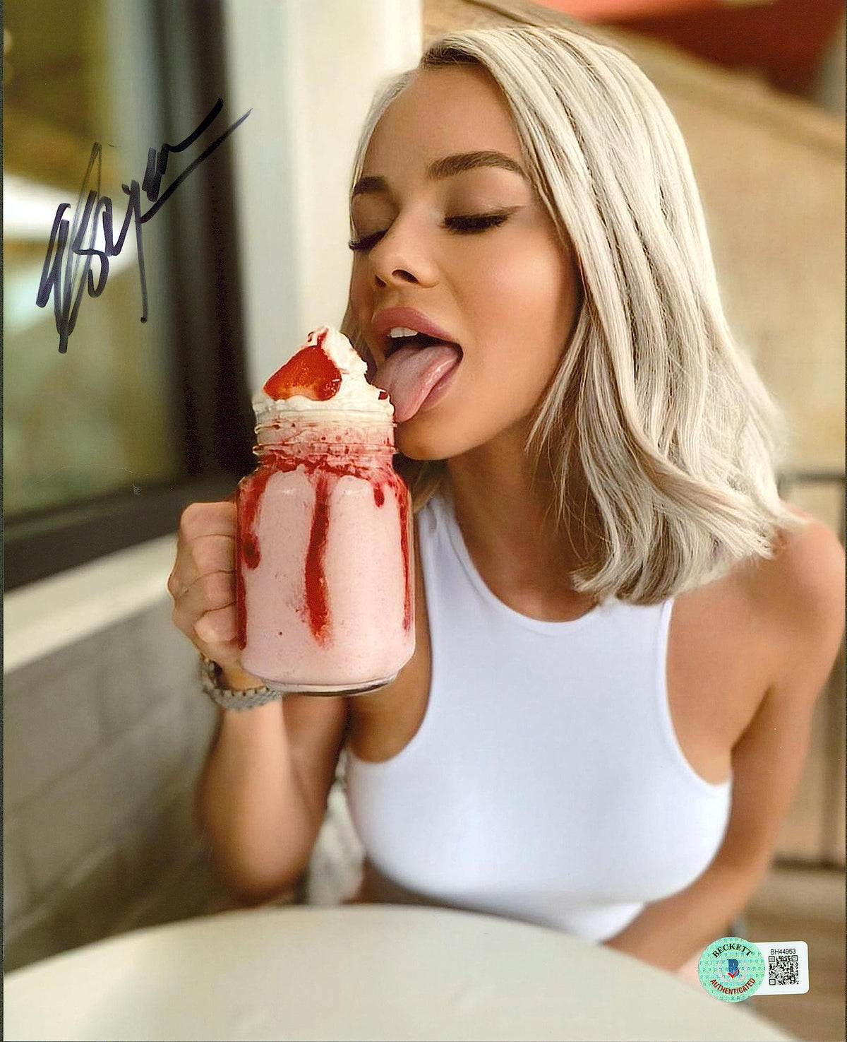 Elsa Jean Adult Film Star Authentic Signed 8x10 Sexy Photo BAS #BH44963