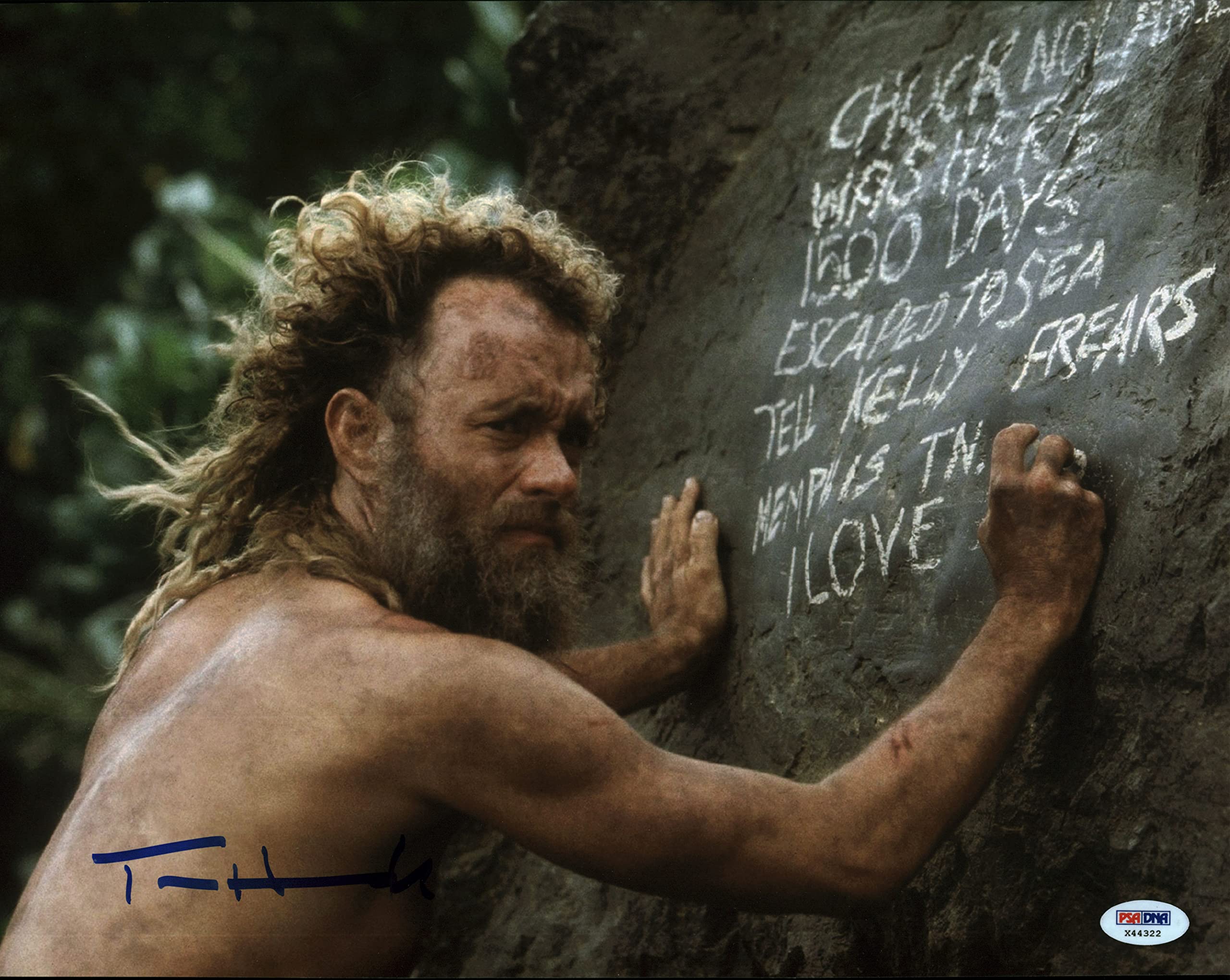 Tom Hanks Cast Away Authentic Signed 11x14 Photo Autographed PSA/DNA #X44322