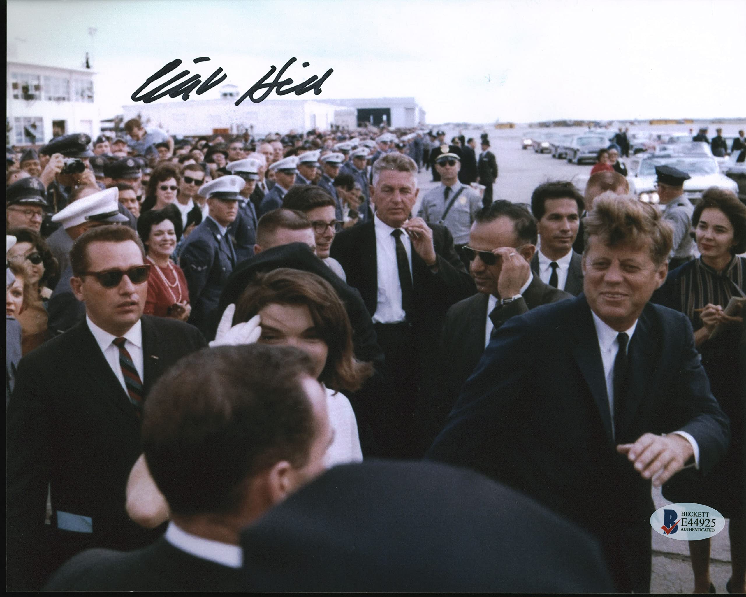 Clint Hill JFK Assassination Secret Service Agent Signed 8x10 Photo BAS #E44925