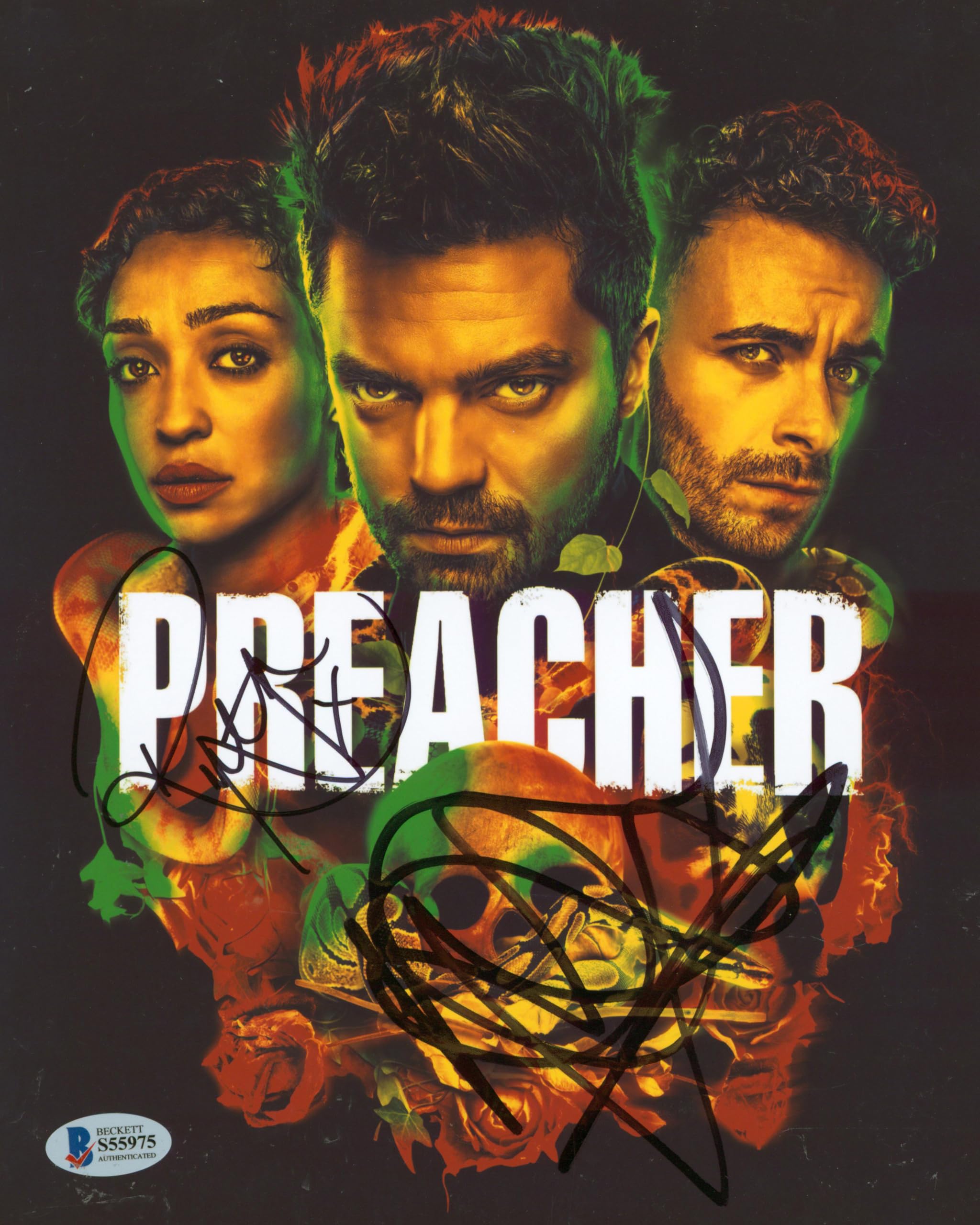 Dominic Cooper & Ruth Negga Preacher Authentic Signed 8x10 Photo BAS #S55975