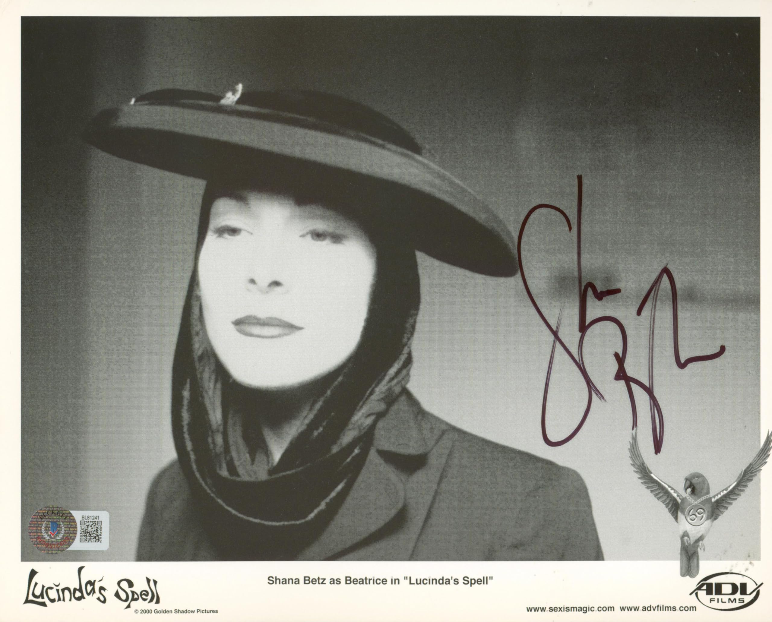 Shana Betz Lucinda's Spell Authentic Signed 8x10 Photo Autographed BAS #BL81241