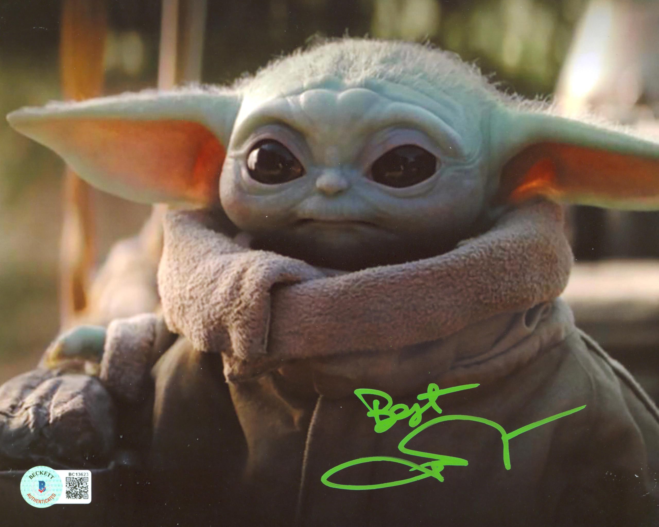 John Rosengrant The Mandalorian "Best" Authentic Signed 8x10 Photo BAS #BC13623