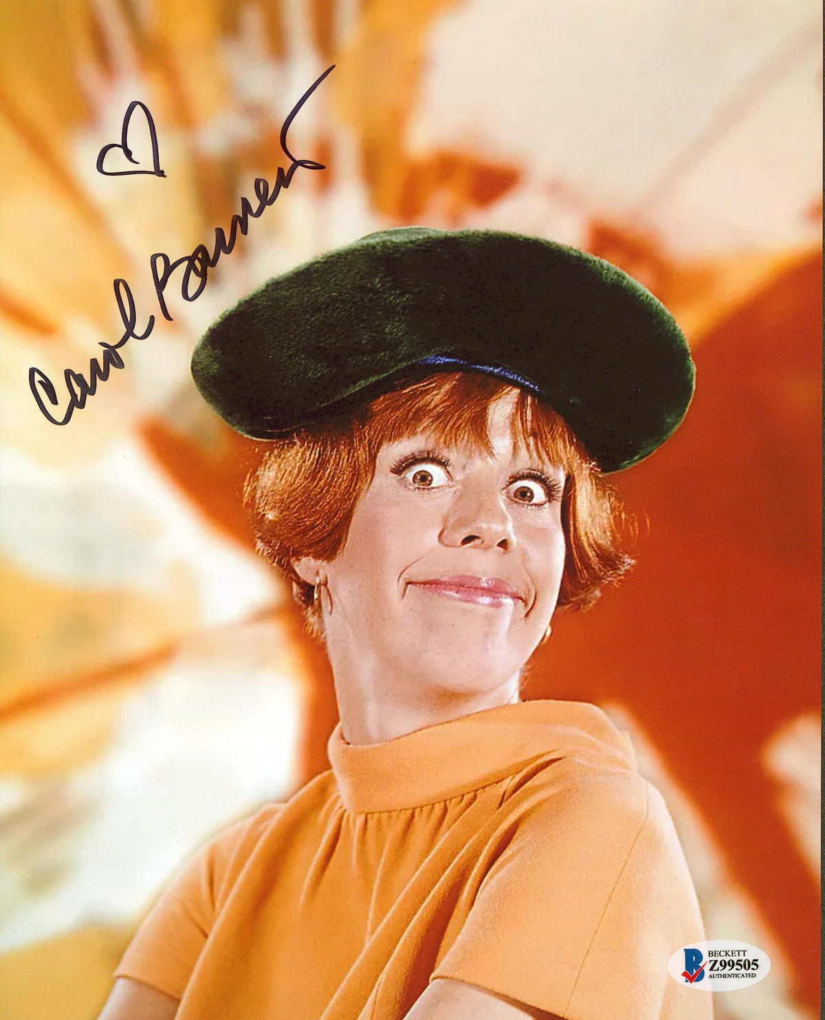 Carol Burnett Authentic Signed 8x10 Photo Autographed BAS #Z99505
