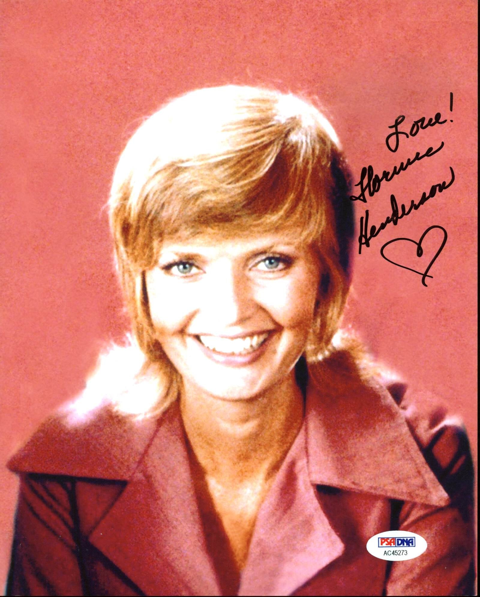 Florence Henderson The Brady Bunch Authentic Signed 8X10 Photo PSA/DNA #AC45273