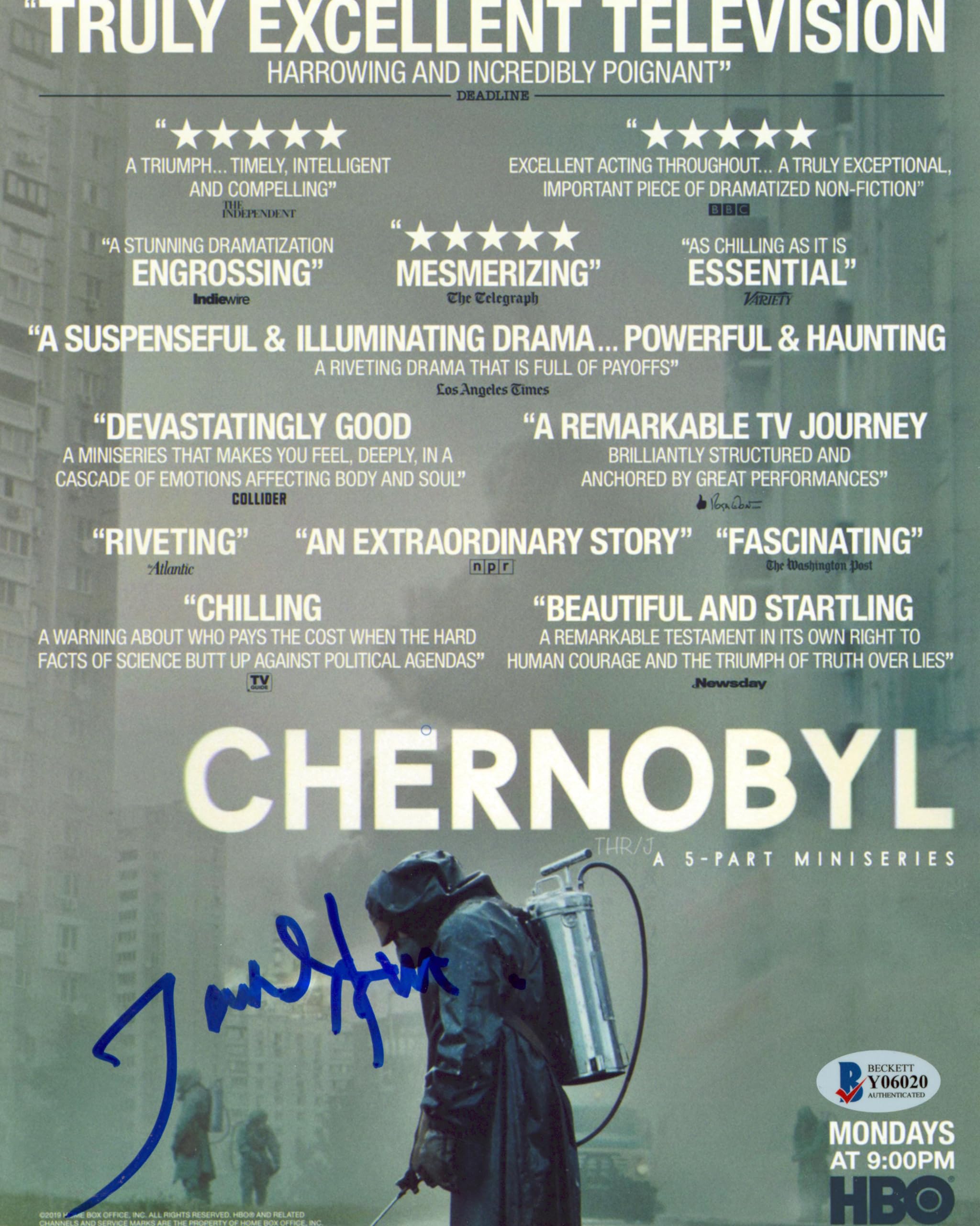 Jared Harris Chernobyl Authentic Signed 8x10 Photo Autographed BAS #Y06020