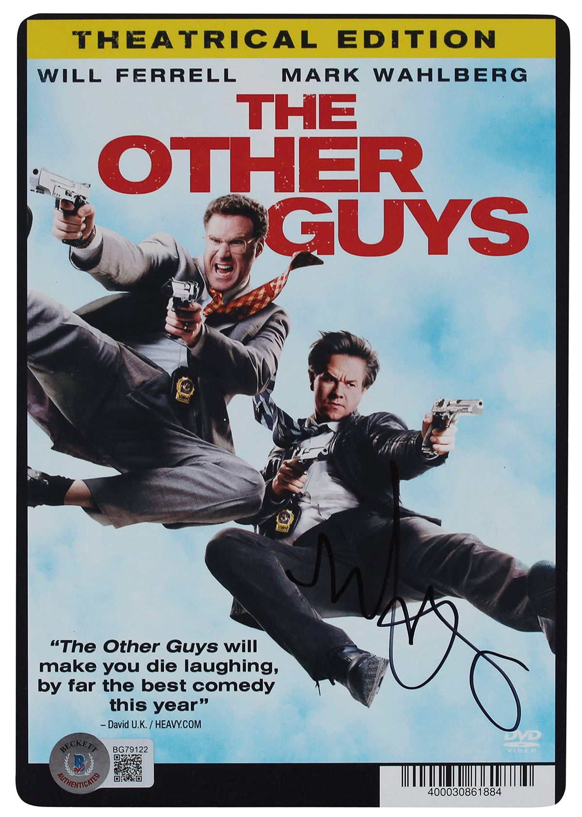 Mark Wahlberg The Other Guys Signed The Other Guys DVD Cover BAS #BG79122