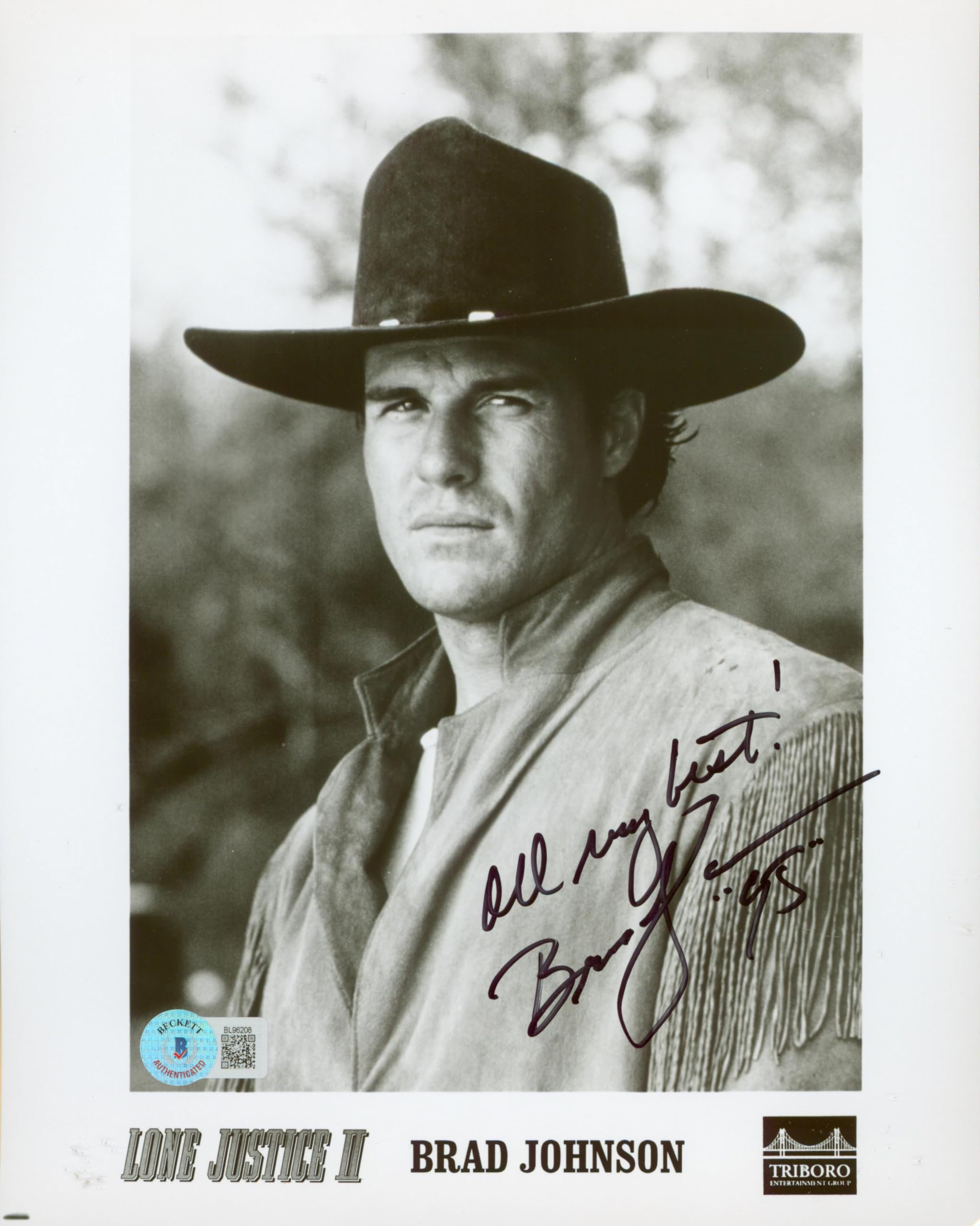 Brad Johnson Marlboro Man "All My Best!" Signed 8x10 Photo BAS #BL96208