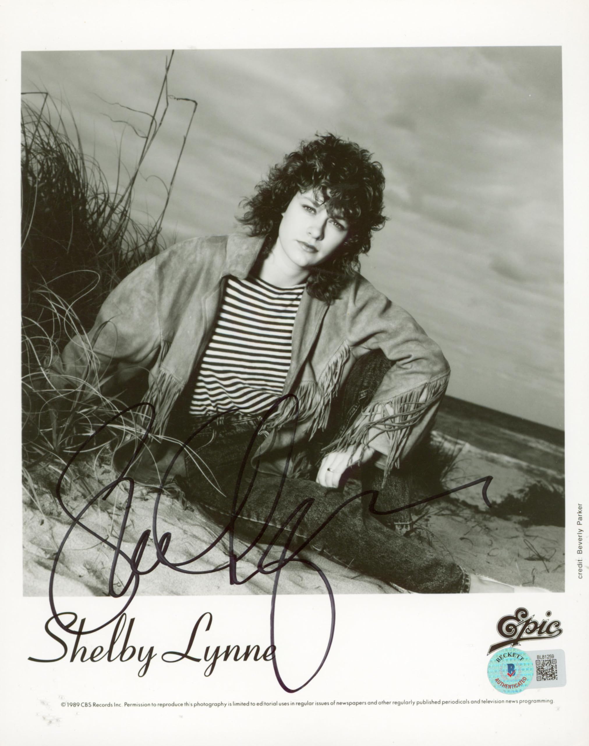Shelby Lynne Musician Authentic Signed 8x10 Photo Autographed BAS #BL81259
