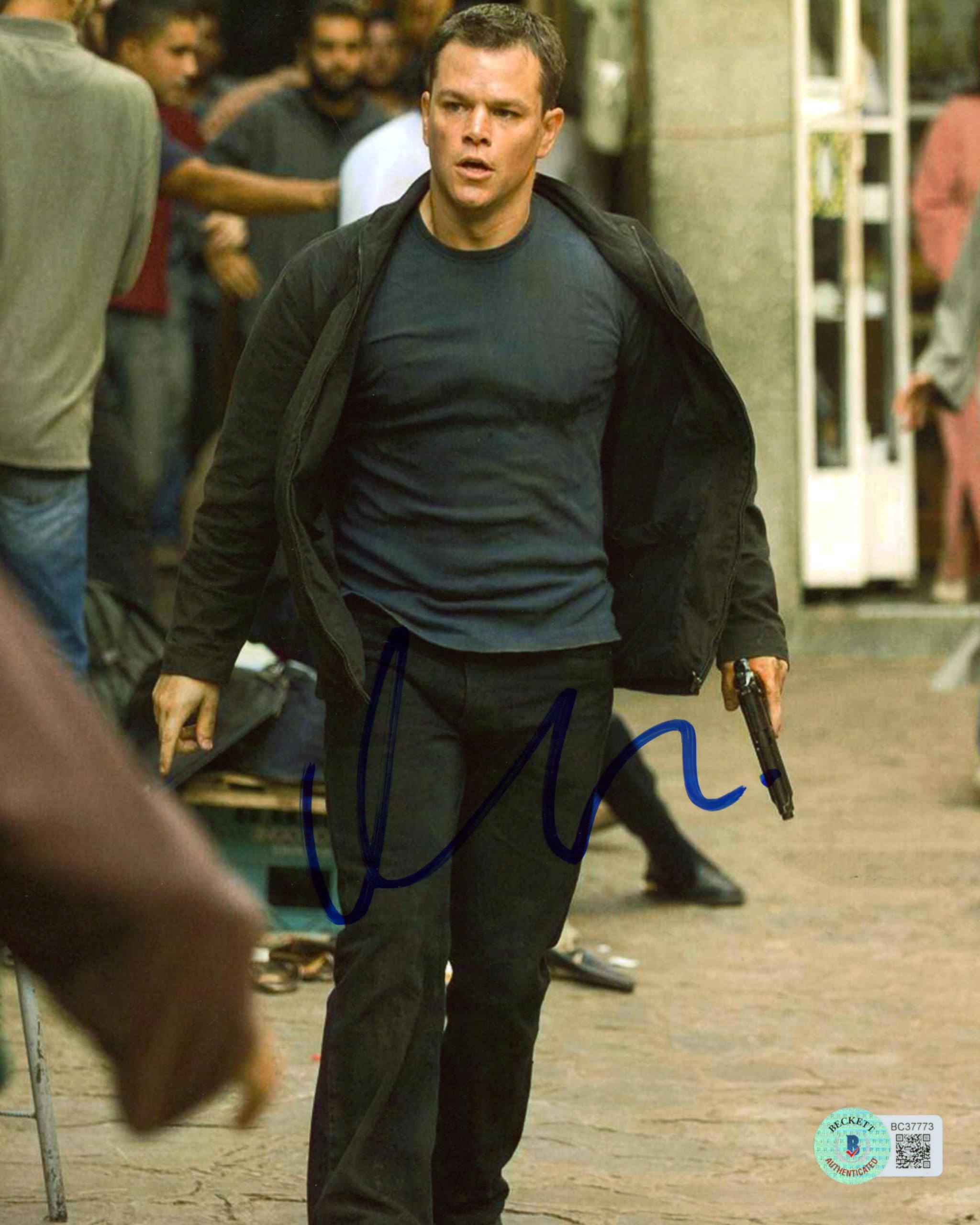 Matt Damon The Bourne Identity Authentic Signed 8x10 Photo BAS #BC37773