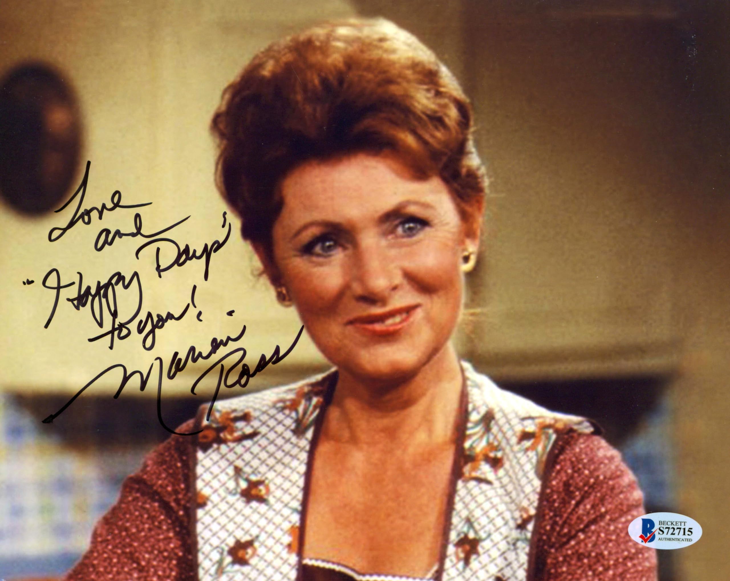 Marion Ross Happy Days "Happy Days to You" Signed 8x10 Photo BAS #S72715