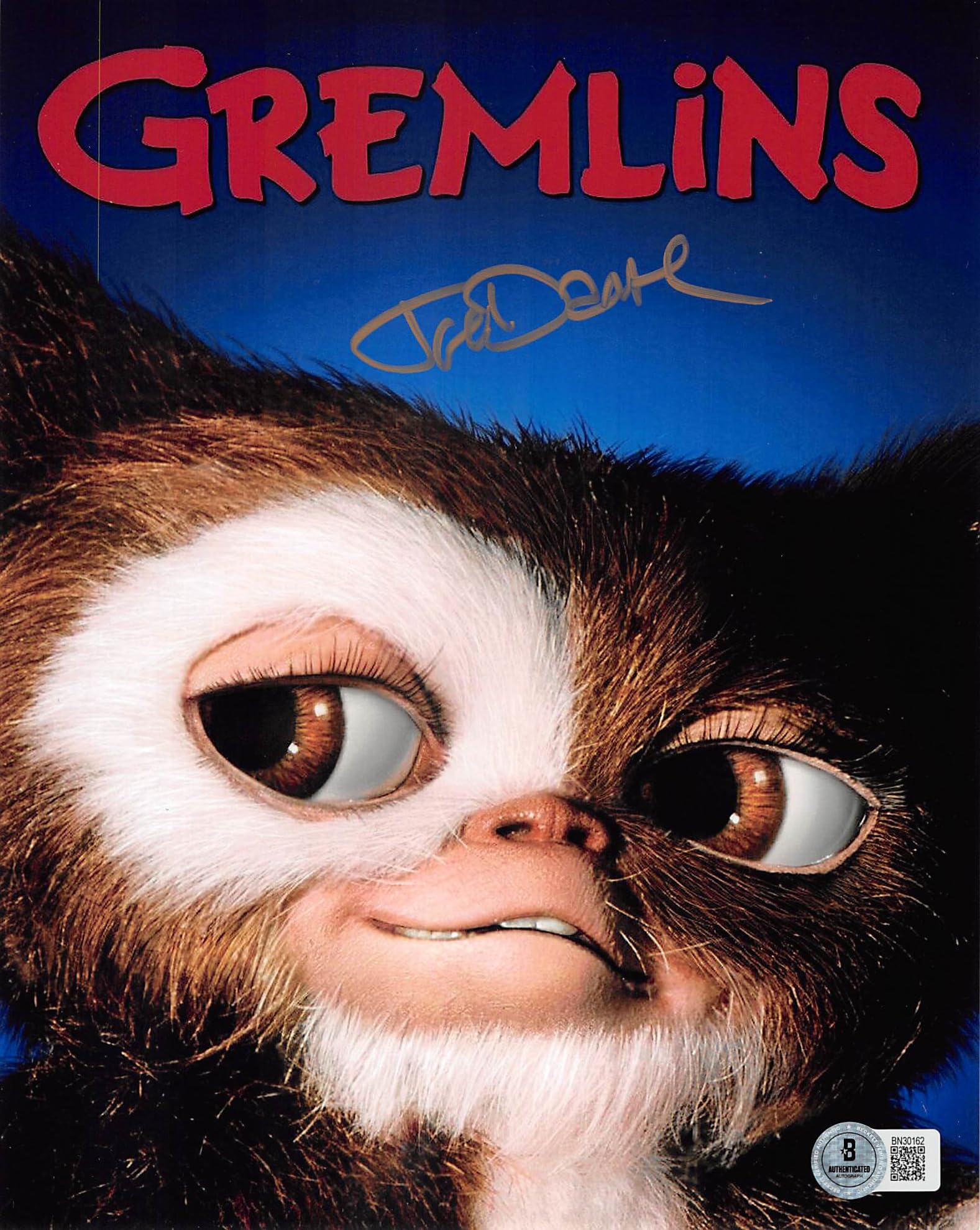 Joe Dante Gremlins Authentic Signed 8x10 Vertical Photo w/ Gold Sig BAS 3