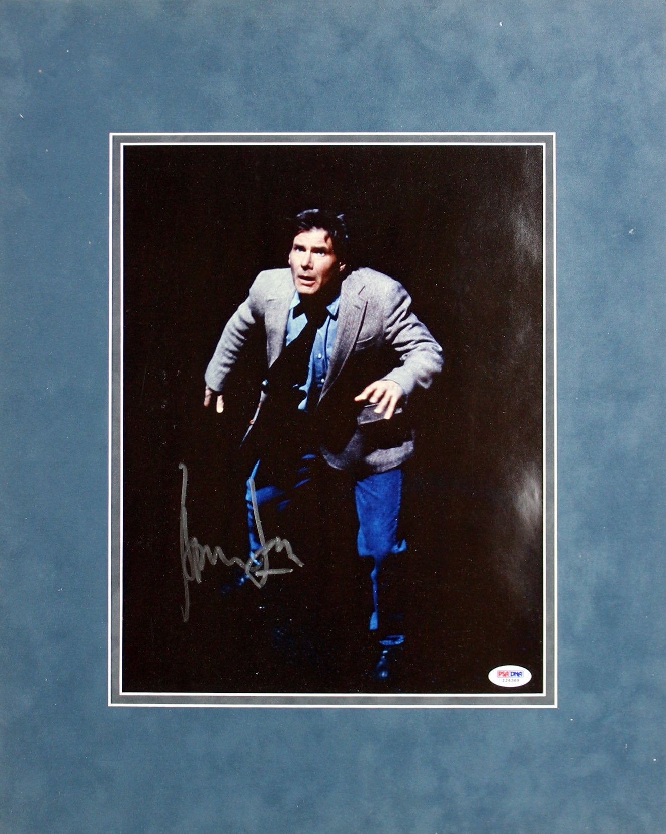 Harrison Ford The Fugitive Authentic Signed Matted 11X14 photo PSA/DNA #I26369