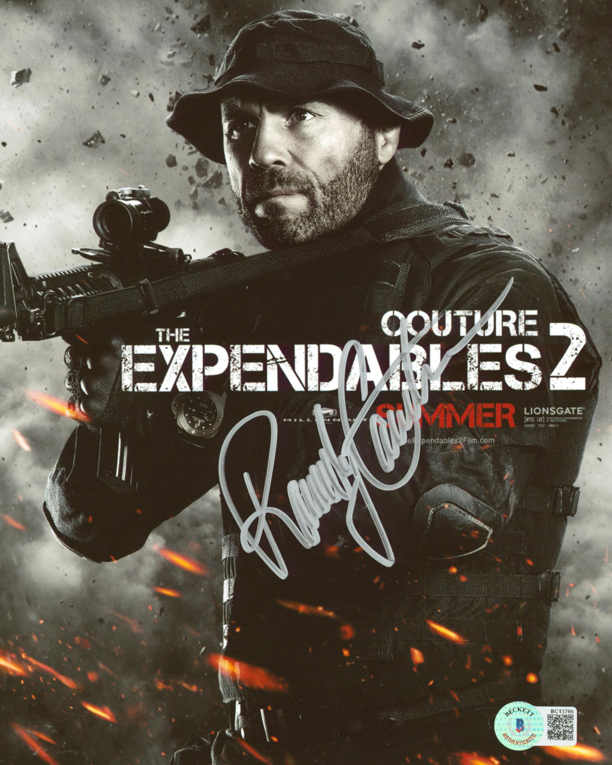 Randy Couture The Expendables 2 Authentic Signed 8x10 Photo BAS #BC13766