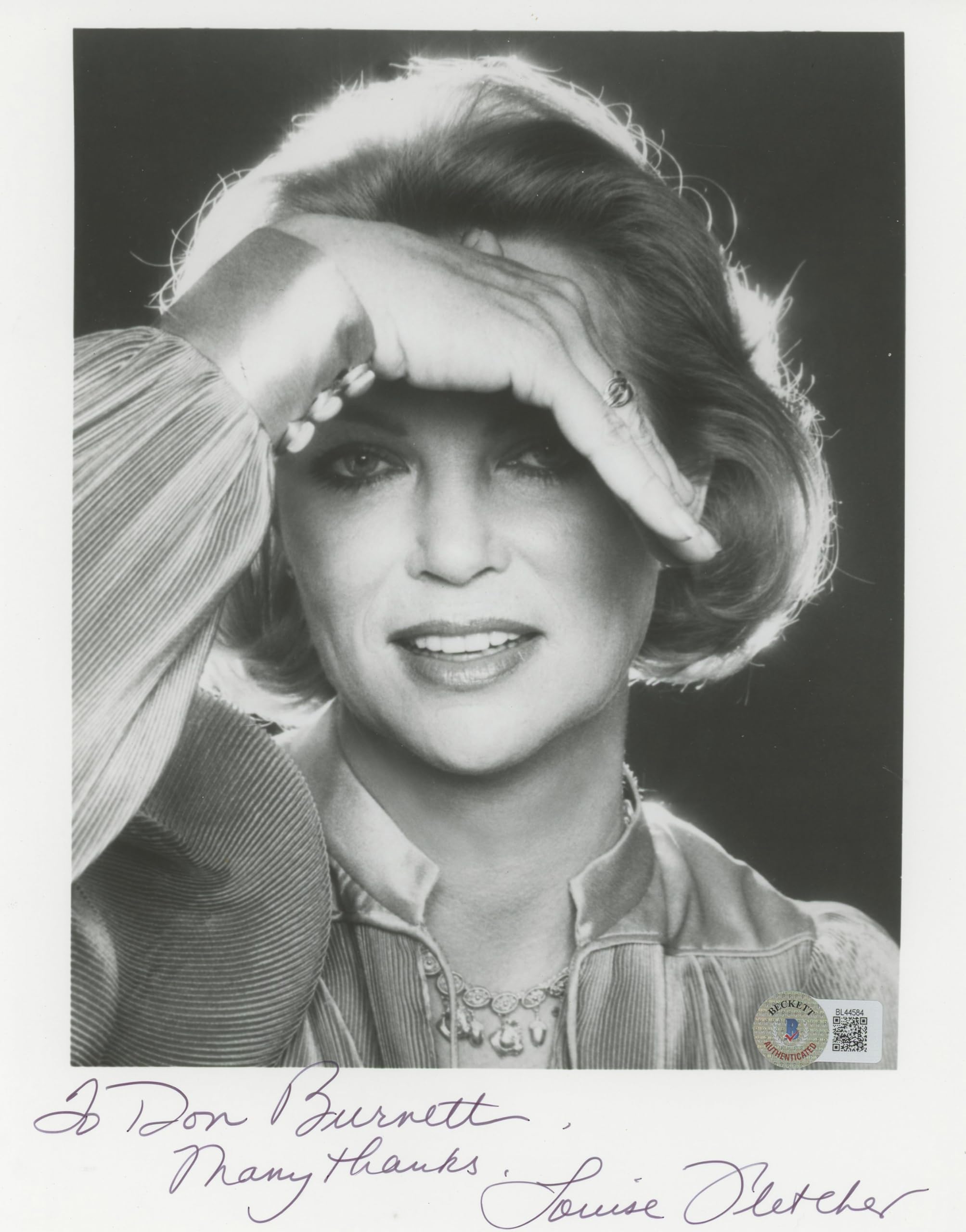 Louise Fletcher One Flew Over The Cuckoo's Nest Signed 8x10 Photo BAS #BL44584