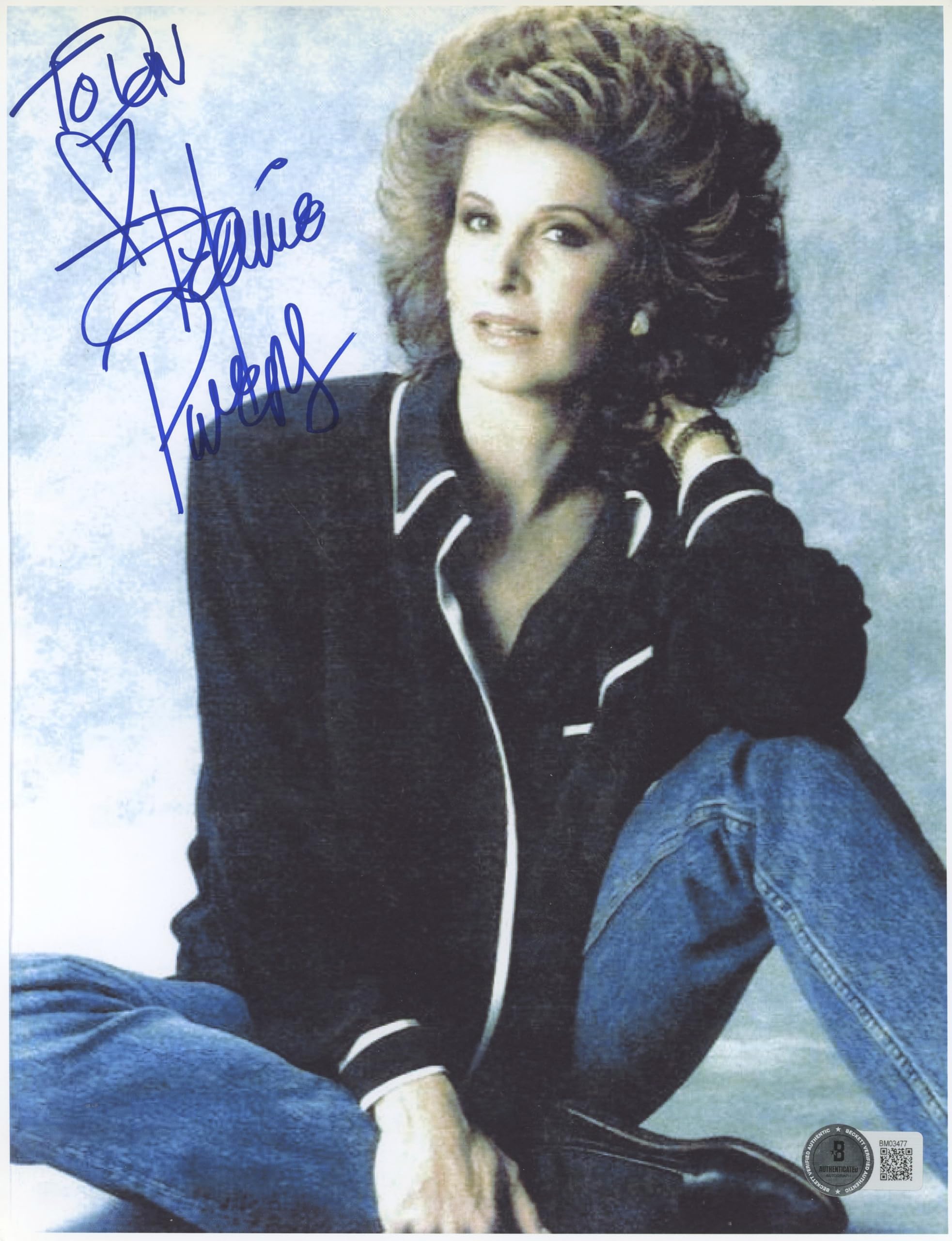 Stefanie Powers McLintock! "To Don" Authentic Signed 8.5x11 Photo BAS #BM03477