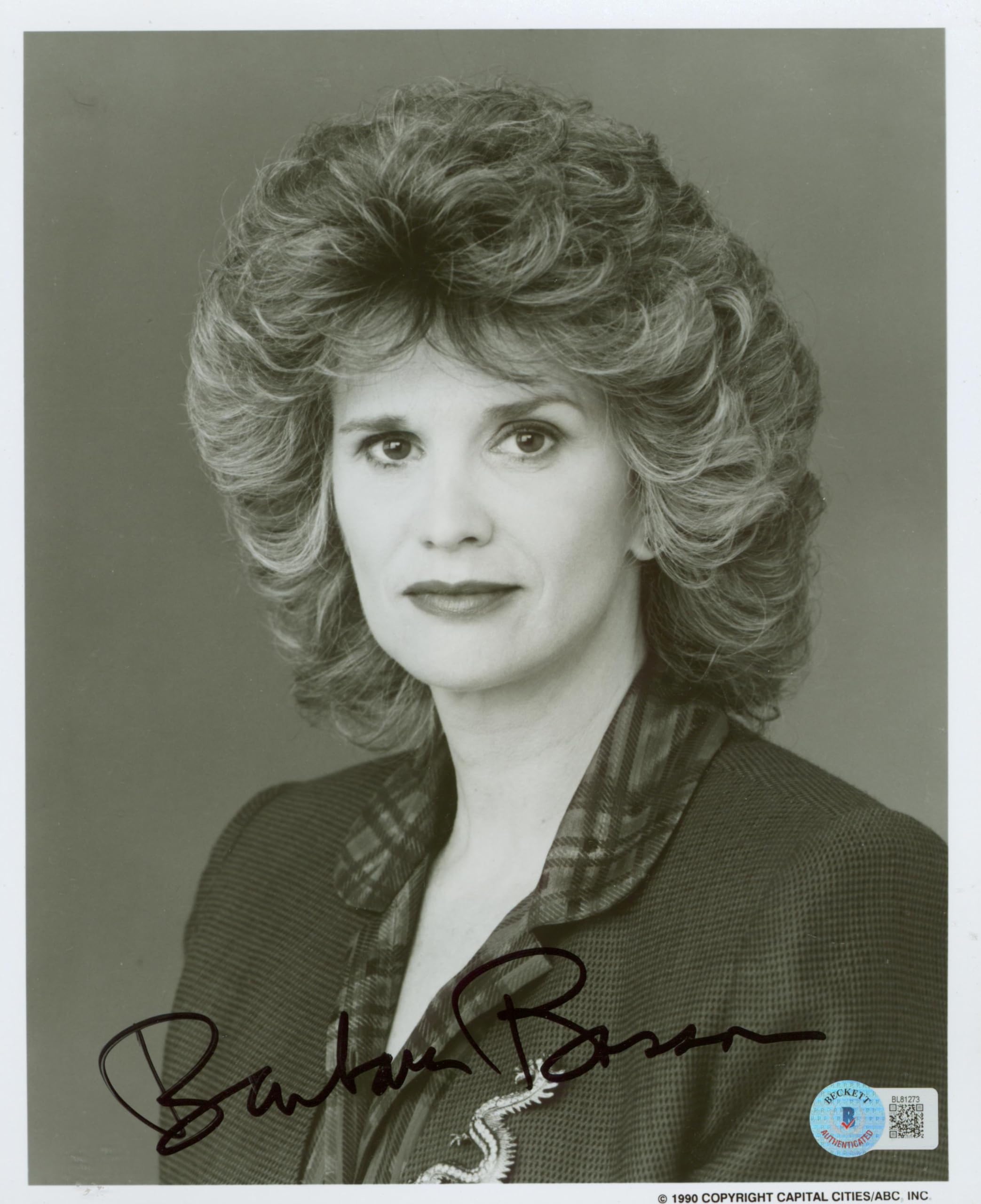 Barbara Bosson Murder One Authentic Signed 8x10 Photo Autographed BAS #BL81273