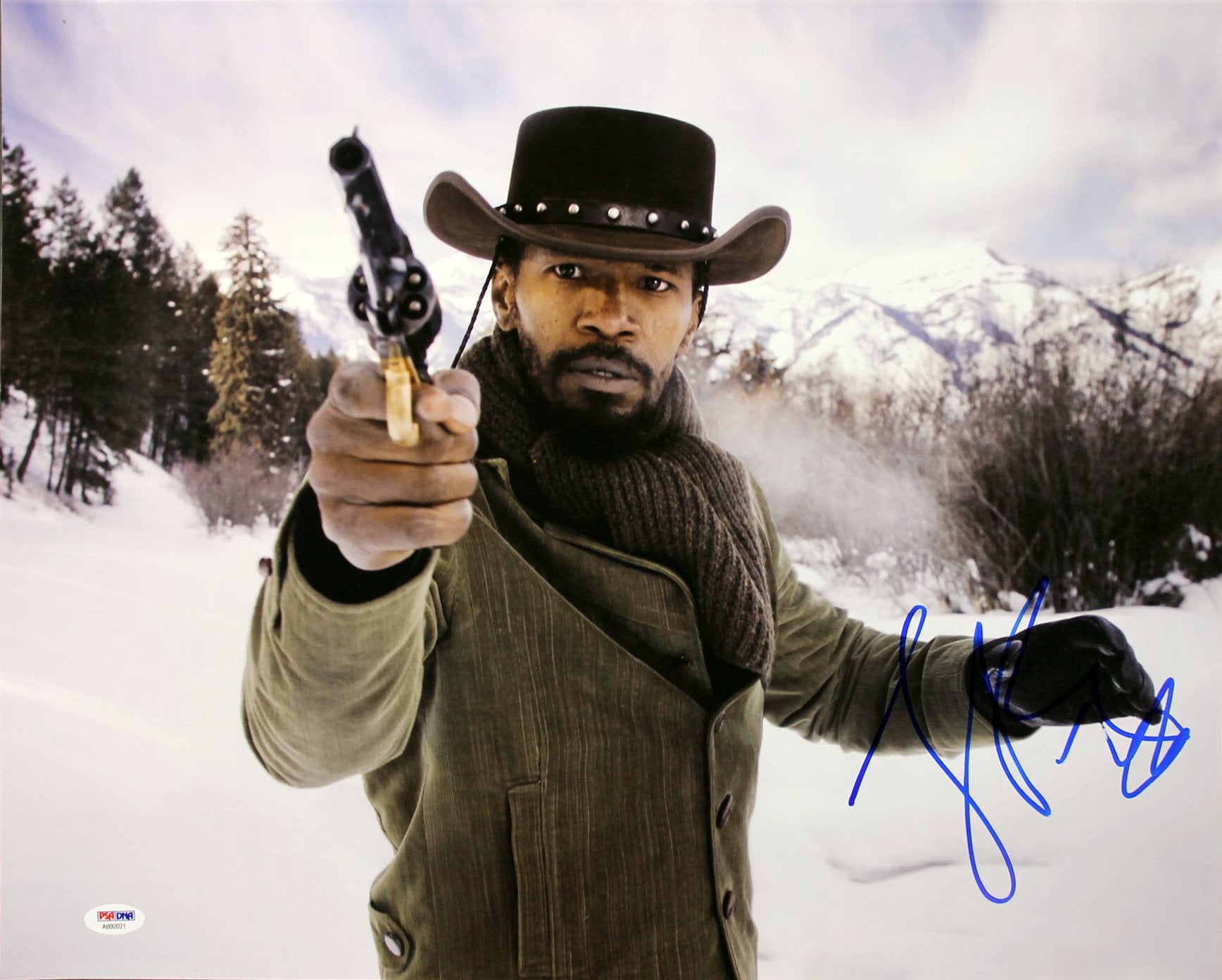 Jamie Foxx Django Unchained Authentic Signed 16X20 Photo PSA/DNA #AB92021