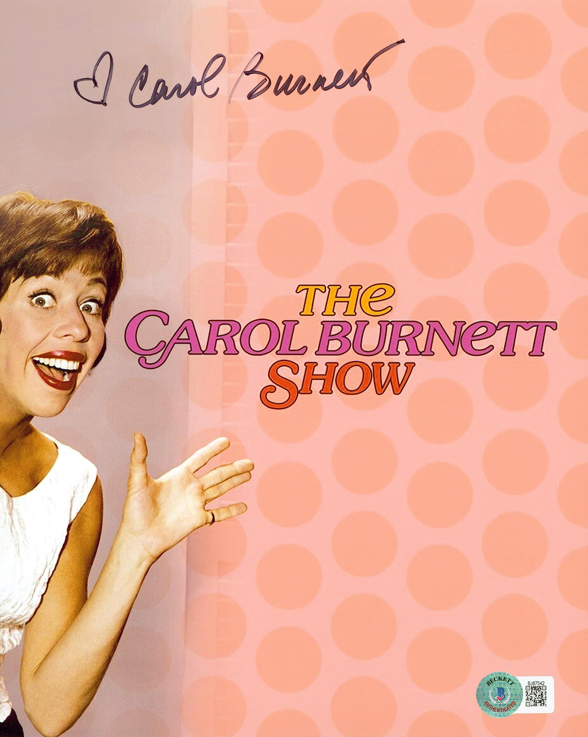 Carol Burnett Authentic Signed 8x10 Photo Autographed BAS #BJ67542