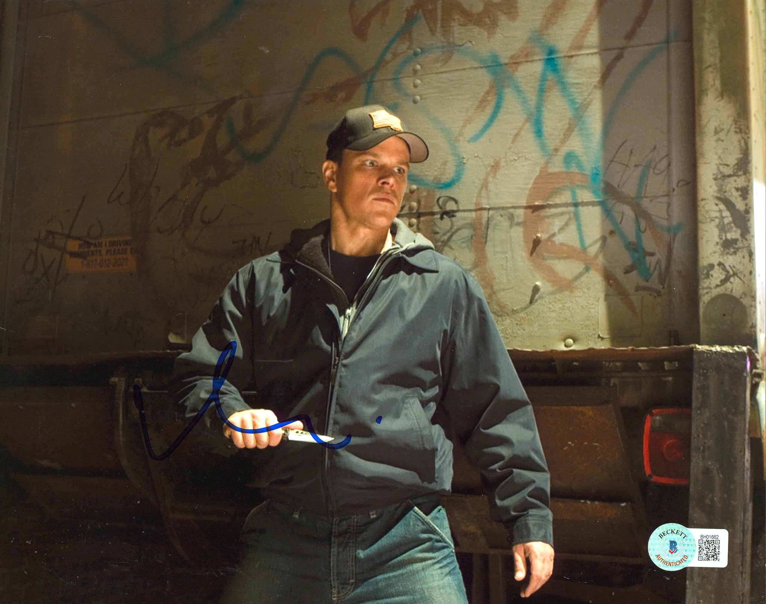 Matt Damon The Departed Authentic Signed 8x10 Photo Autographed BAS #BH01662