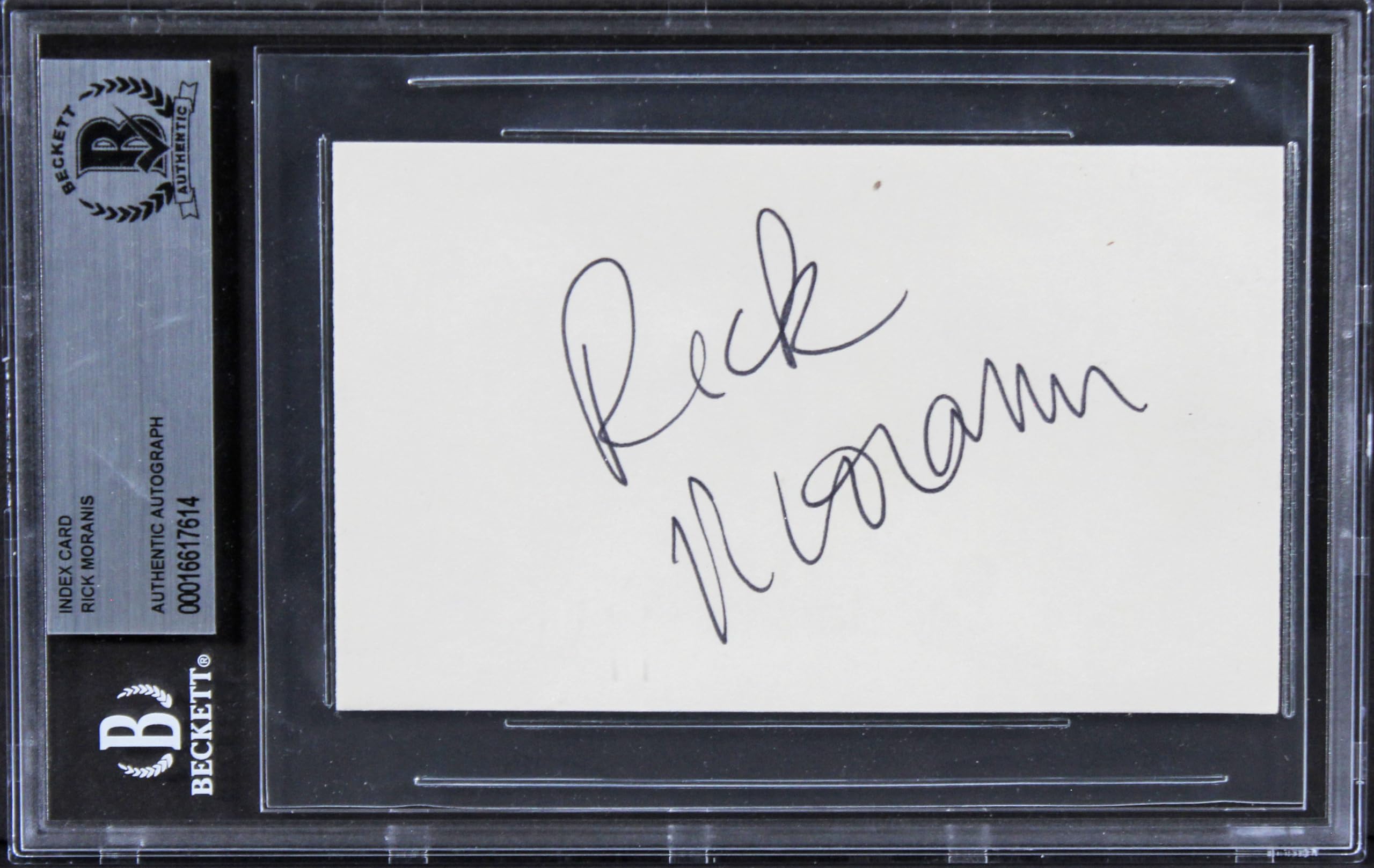 Rick Moranis Parenthood Authentic Signed 3x5 Index Card Autographed BAS Slabbed