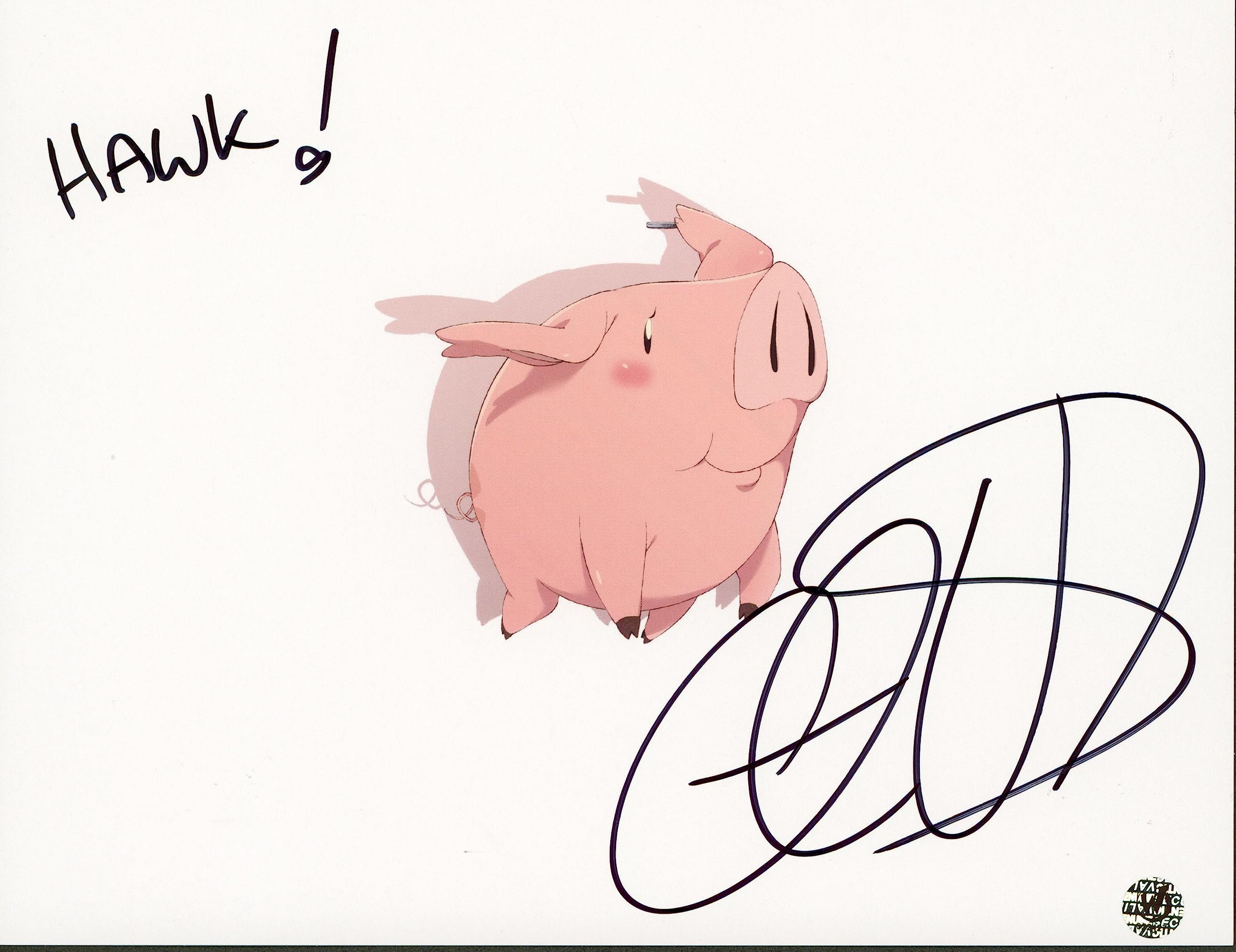 Cristina Vee Seven Deadly Sins "Hawk!" Signed 8.5x11 Photo Wizard World