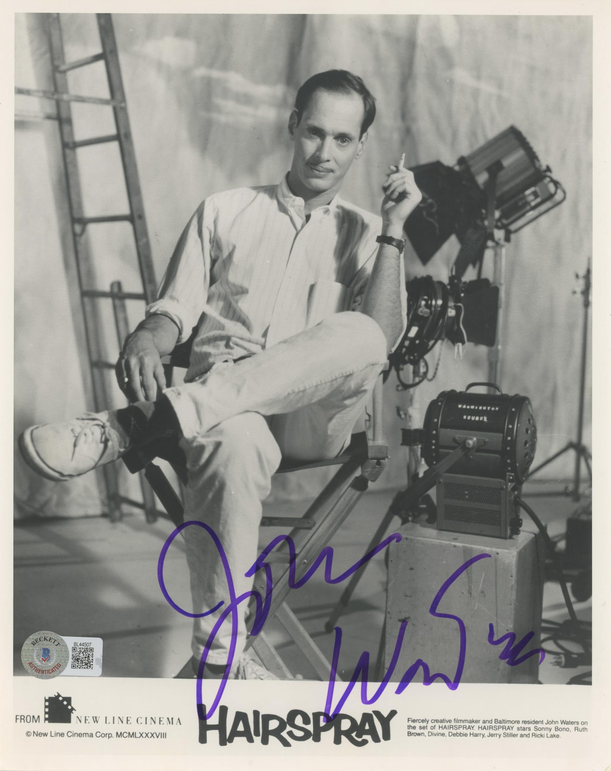John Waters Hairspray Authentic Signed 8x10 Photo Autographed BAS #BL44507