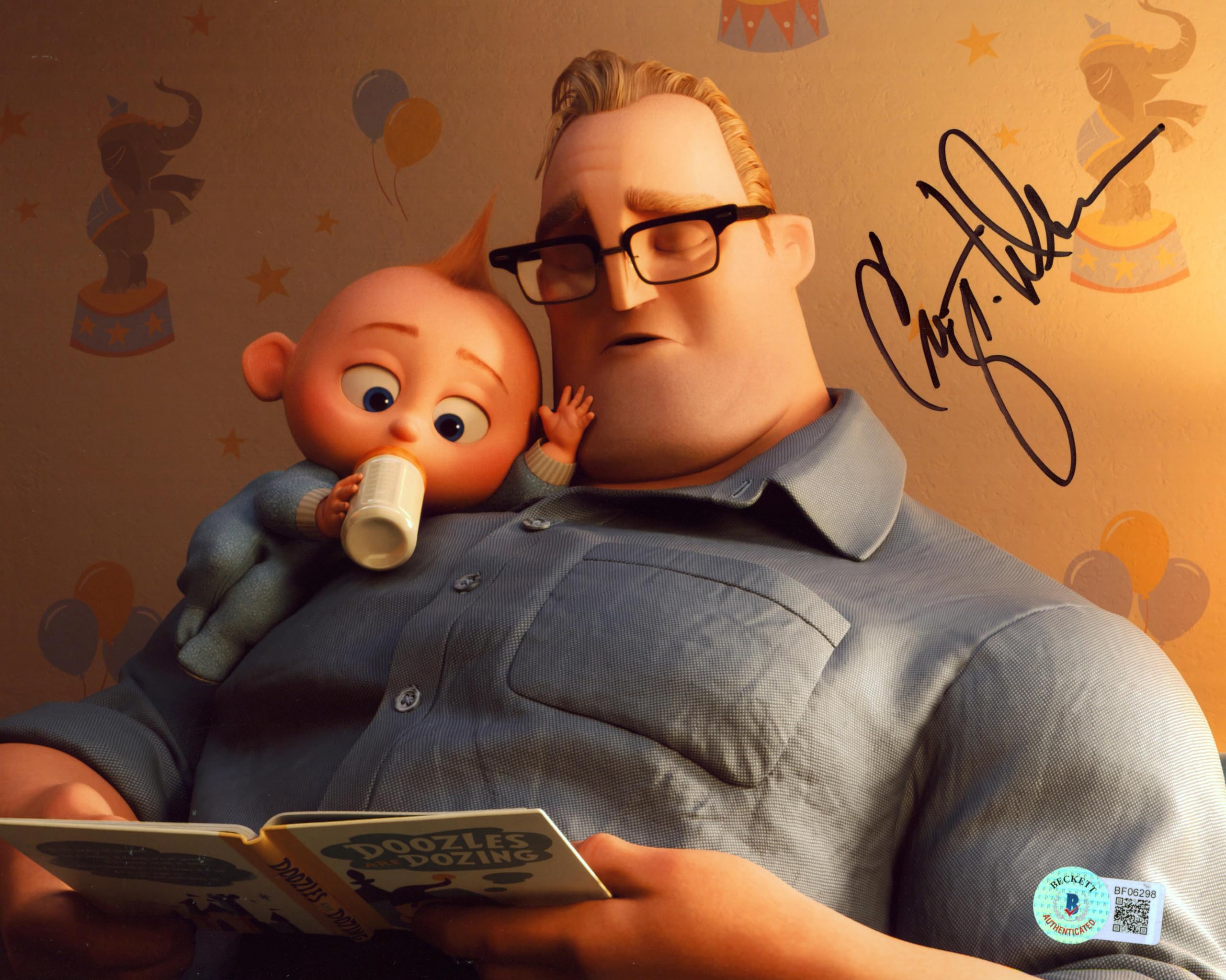 Craig T. Nelson The Incredibles Authentic Signed 8x10 Photo BAS #BF06298