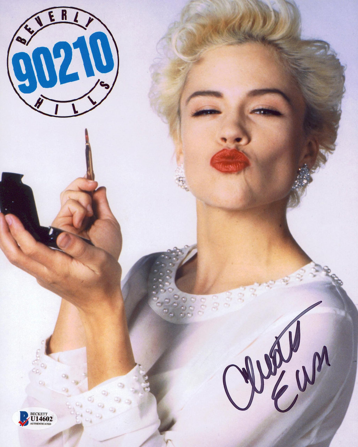 Christine Elise Beverly Hills 90210 Authentic Signed 8x10 Photo BAS #U14602
