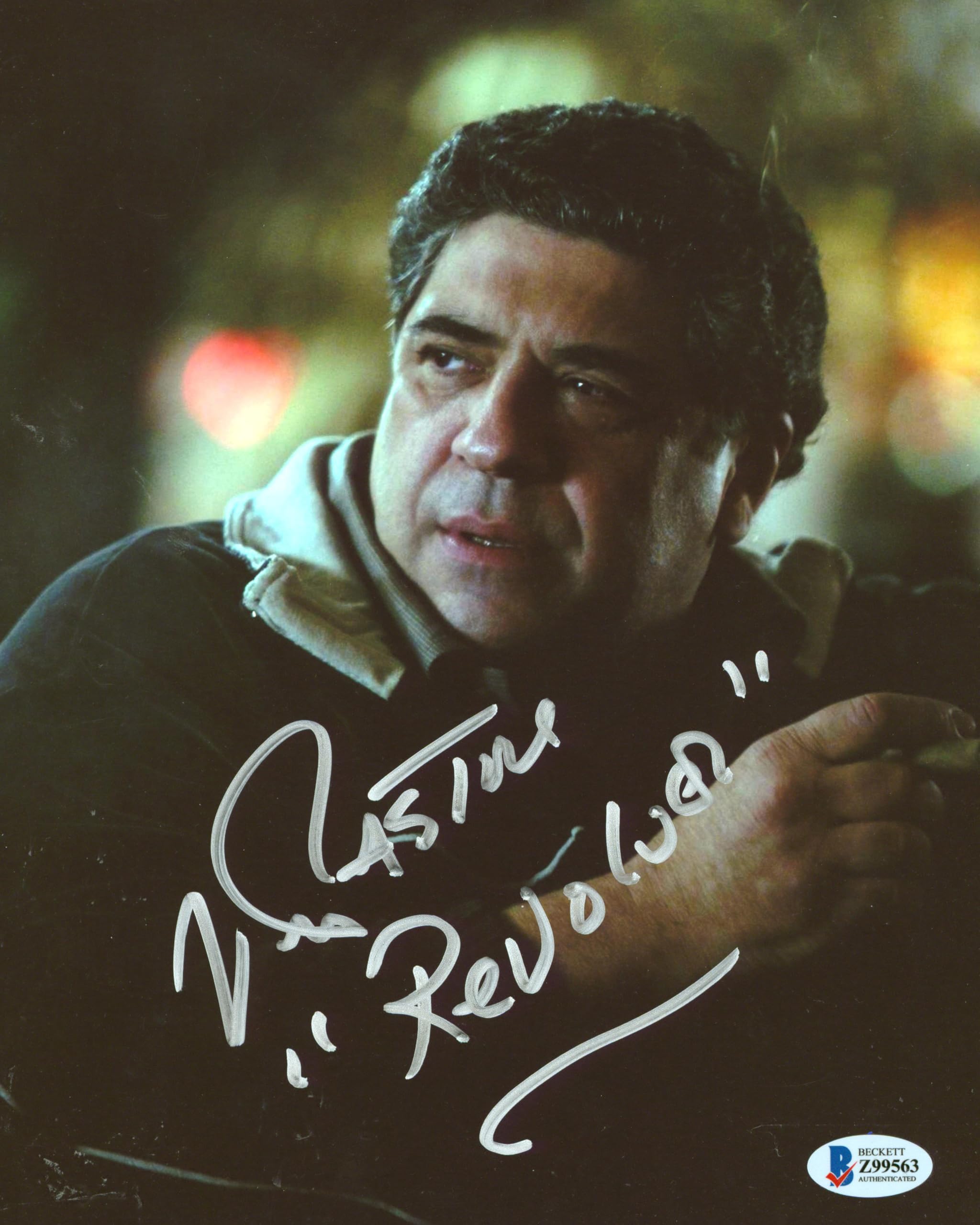 Vincent Pastore The Sopranos "Revolver" Authentic Signed 8x10 Photo BAS #Z99563