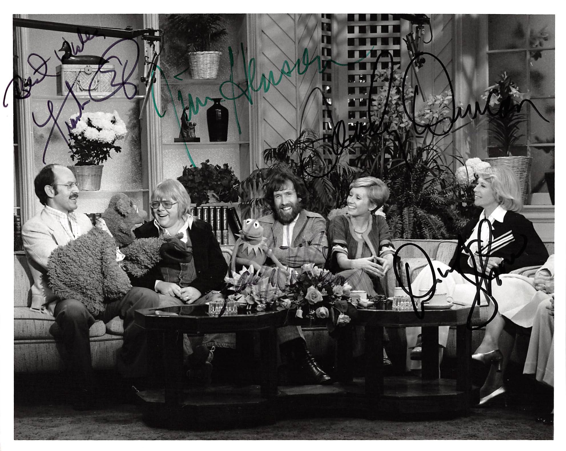 The Muppet (5) Jim Henson, Oz, Williams, Duncan & Shore Signed 8x10 Photo JSA
