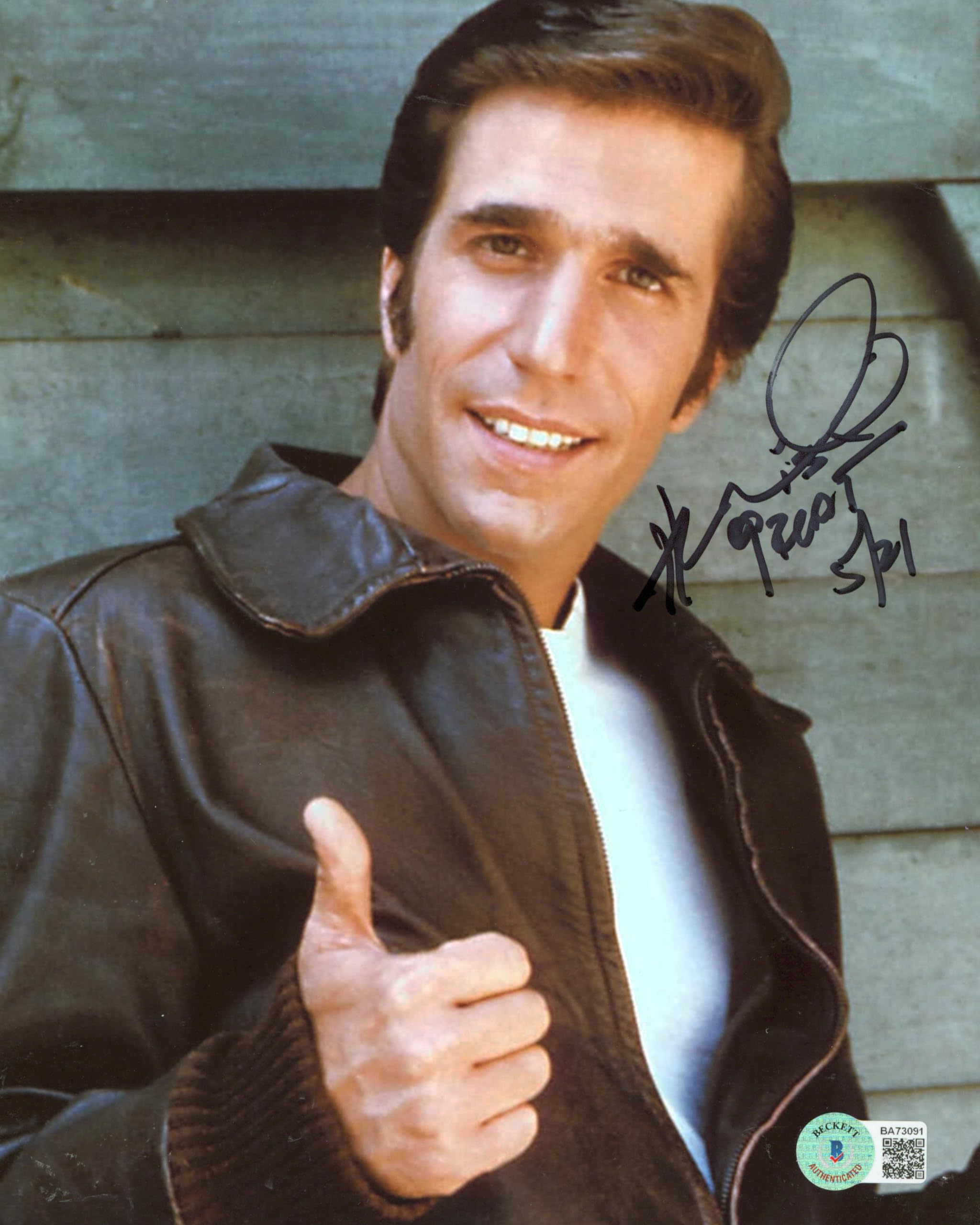 Henry Winkler Happy Days "Is Great" Authentic Signed 8x10 Photo BAS #BA73091