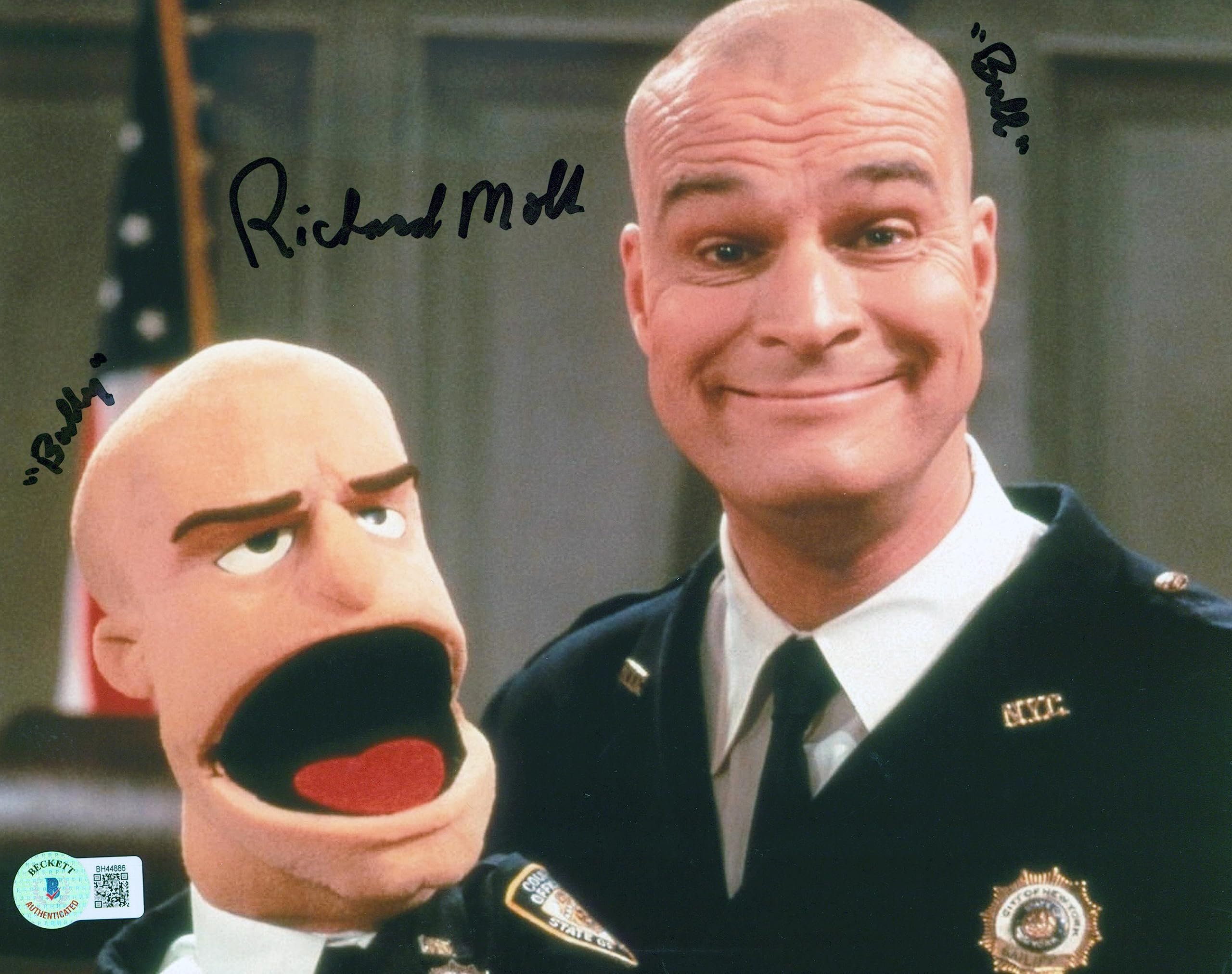 Richard Moll Night Court "'Bull' 'Bully'" Signed 8x10 Photo BAS #BH44886