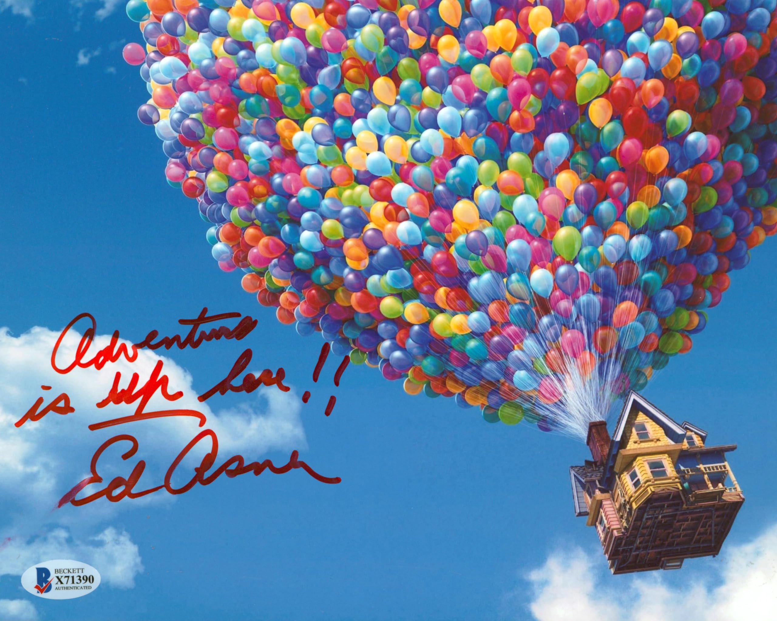 Ed Asner Up "Adventure Is Up" Authentic Signed 8x10 Photo BAS #X71390