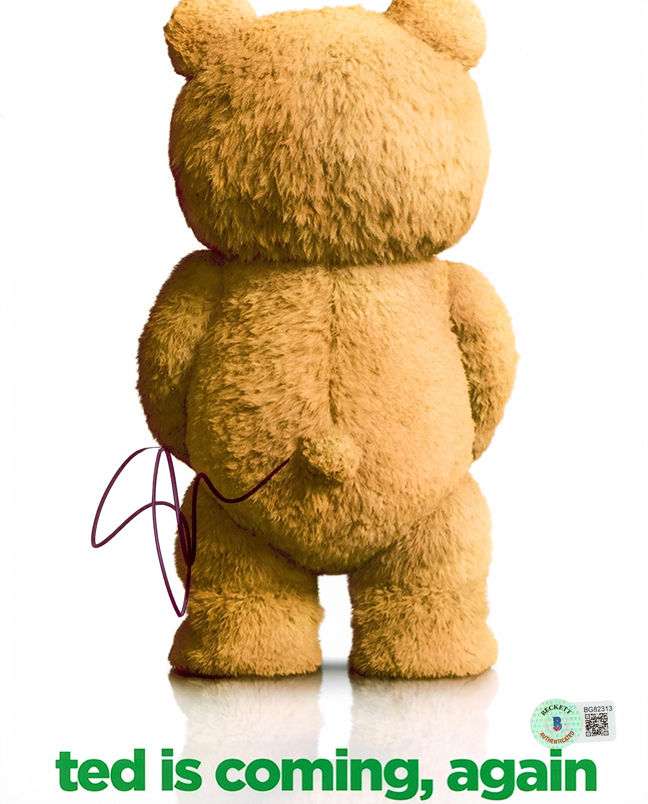 Seth MacFarlane Ted Authentic Signed 8x10 Photo Autographed BAS #BG82313