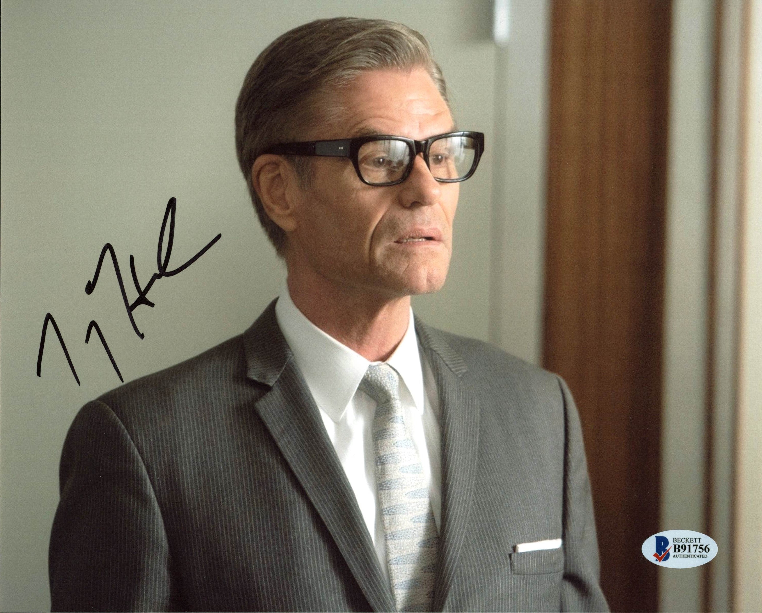Harry Hamlin Mad Men Authentic Signed 8X10 Photo Autographed BAS #B91756