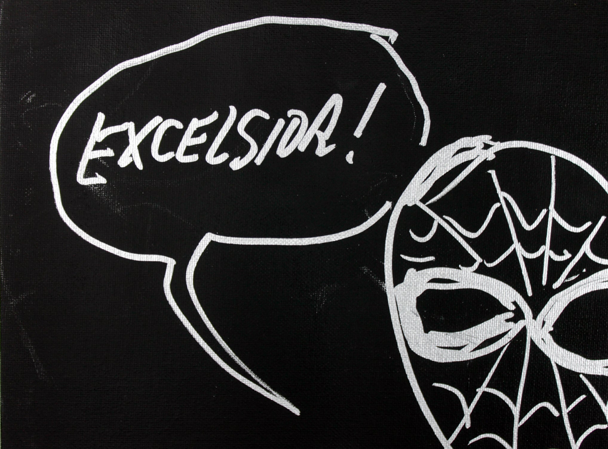 Stan Lee Authentic Signed 16x20 Canvas w/ Spider-man Sketch PSA/DNA #W00378