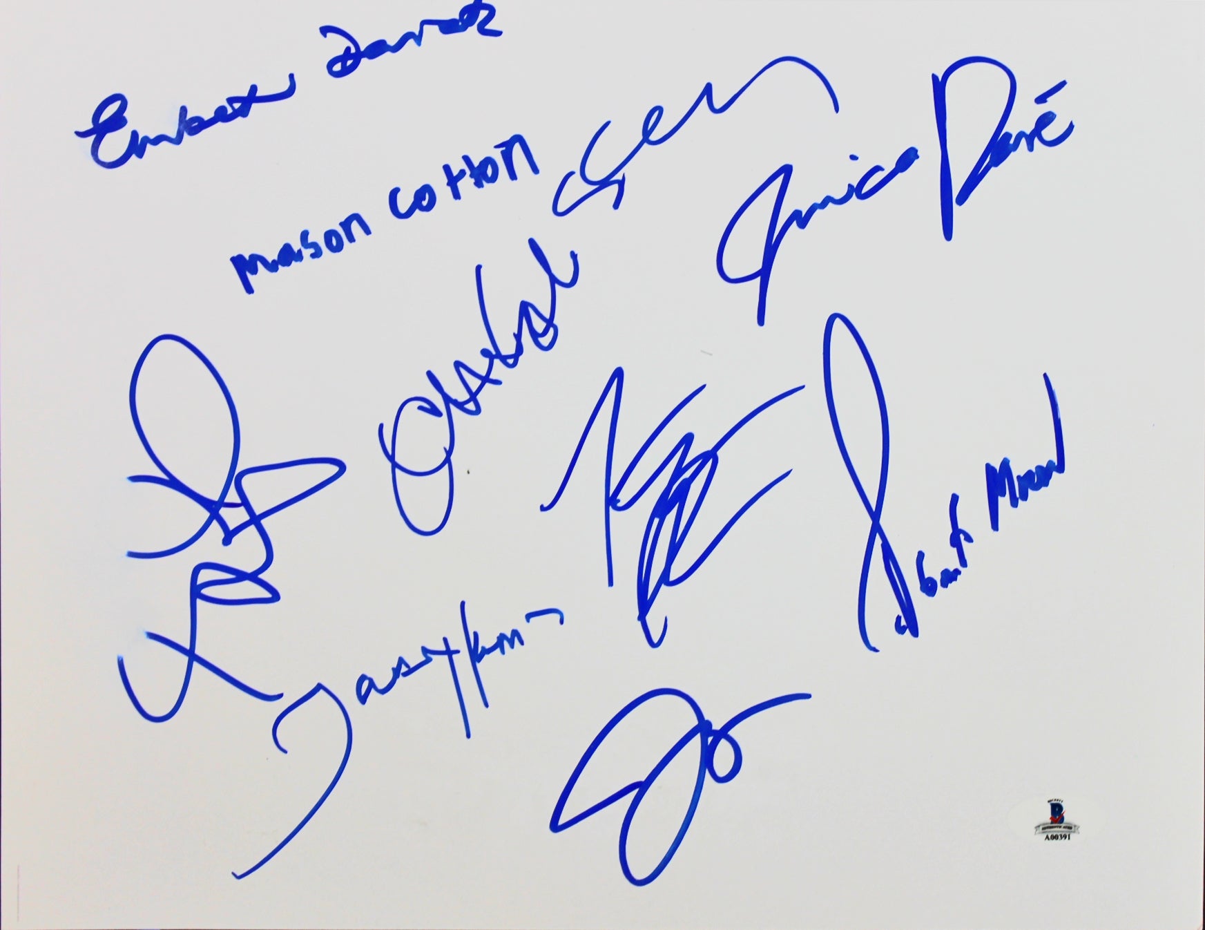 Mad Men Cast (14) Hendricks, Stanley, Slattery Signed 12x18 Photo BAS #A00391
