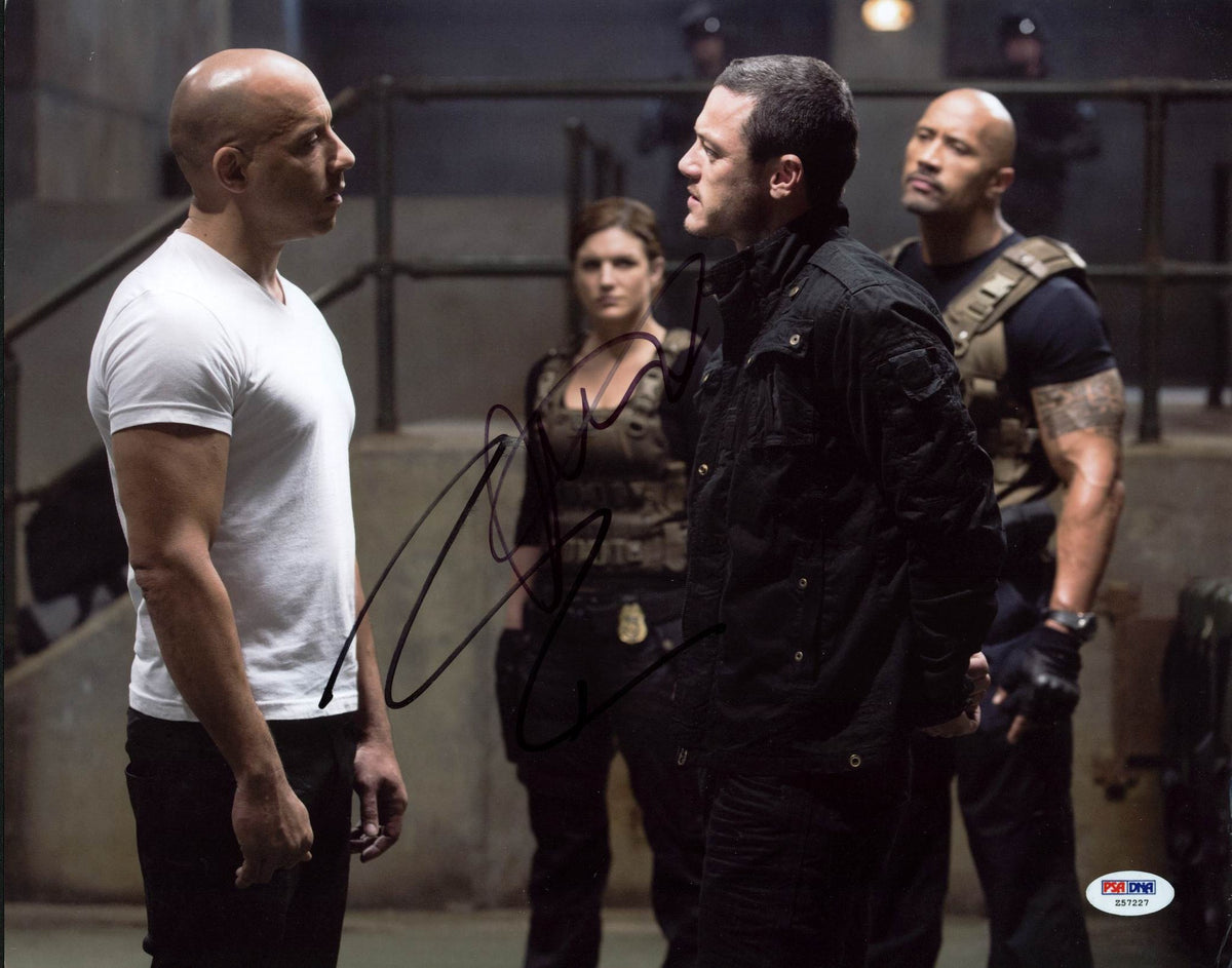 Vin Diesel & Luke Evans Fast & Furious 6 Signed 11X14 Photo PSA/DNA #Z57227