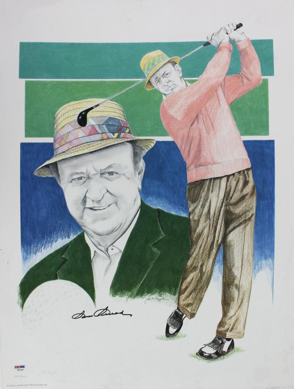 Sam Snead Authentic Signed 18X24 Poster Lmt Ed. 251/2000 PSA/DNA #W04481